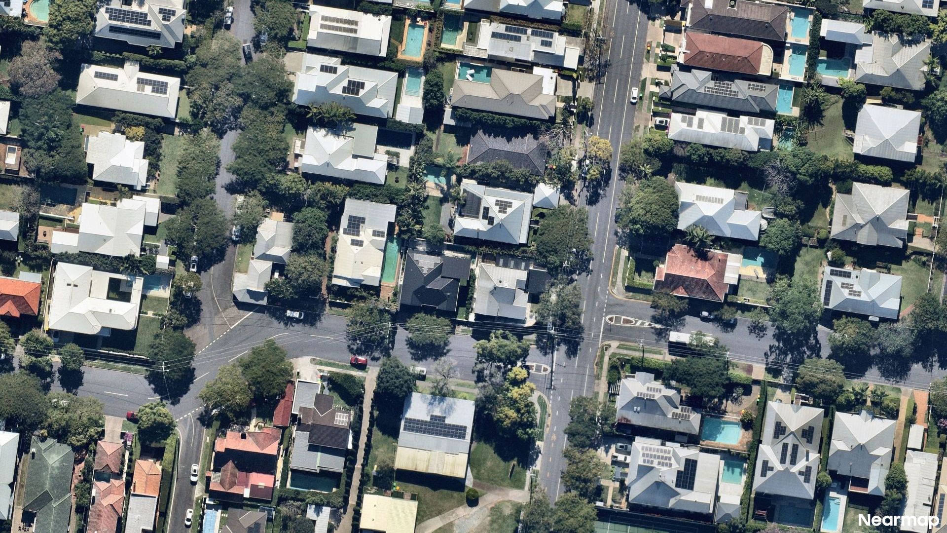 Vertical aerial view