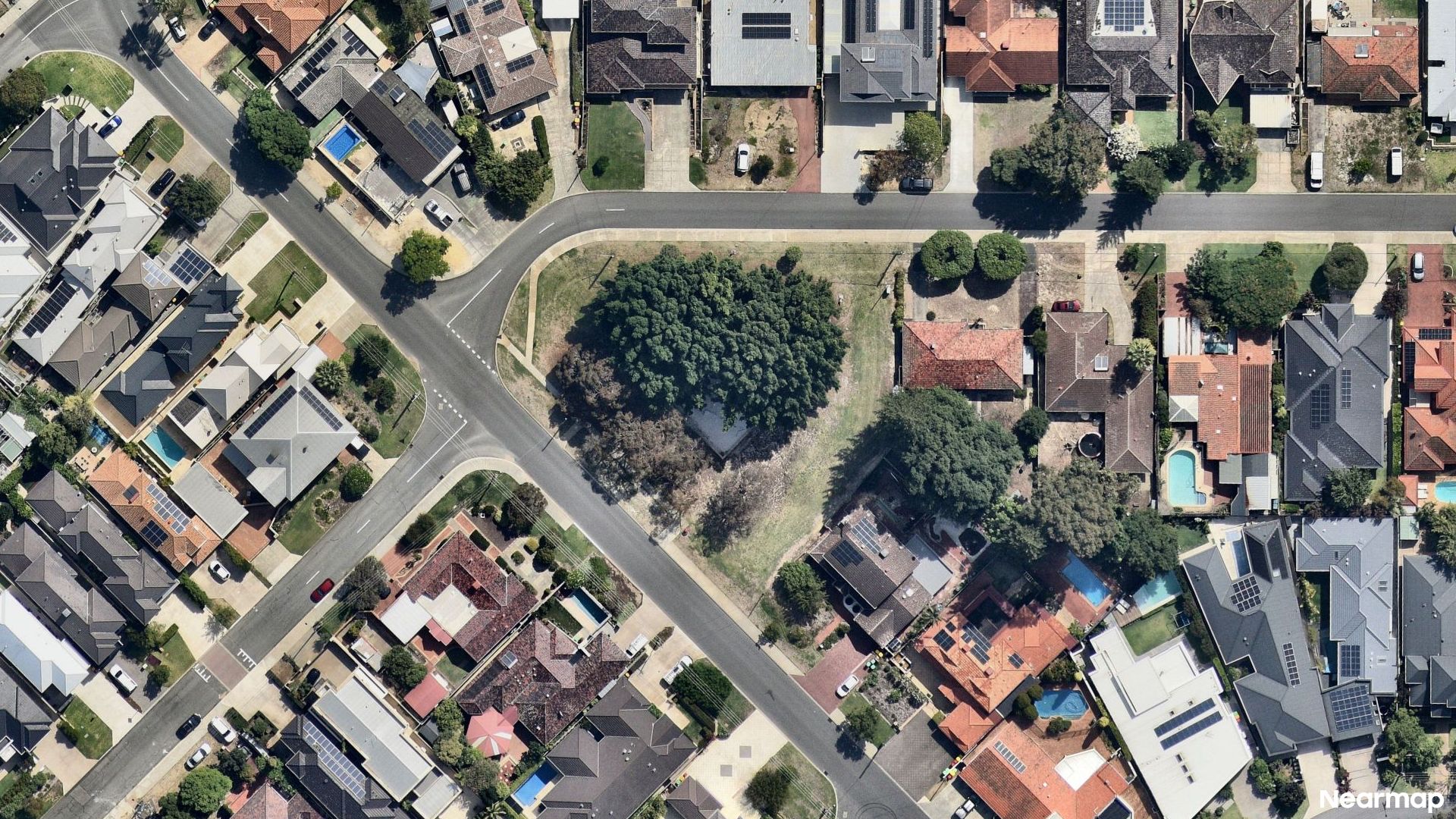 Vertical aerial view