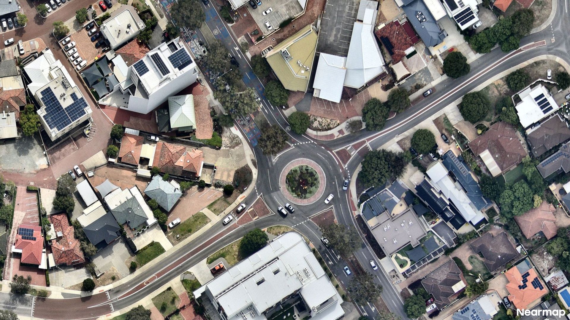 Vertical aerial view