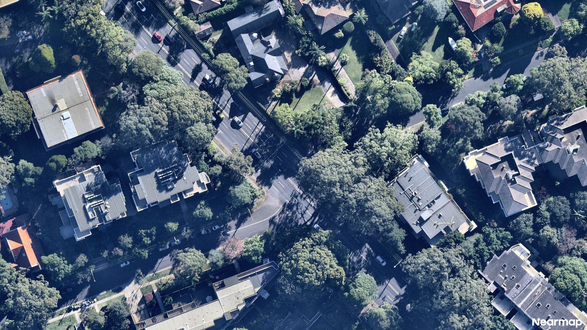 Vertical aerial view