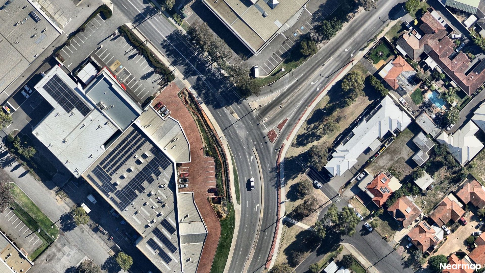 Vertical aerial view