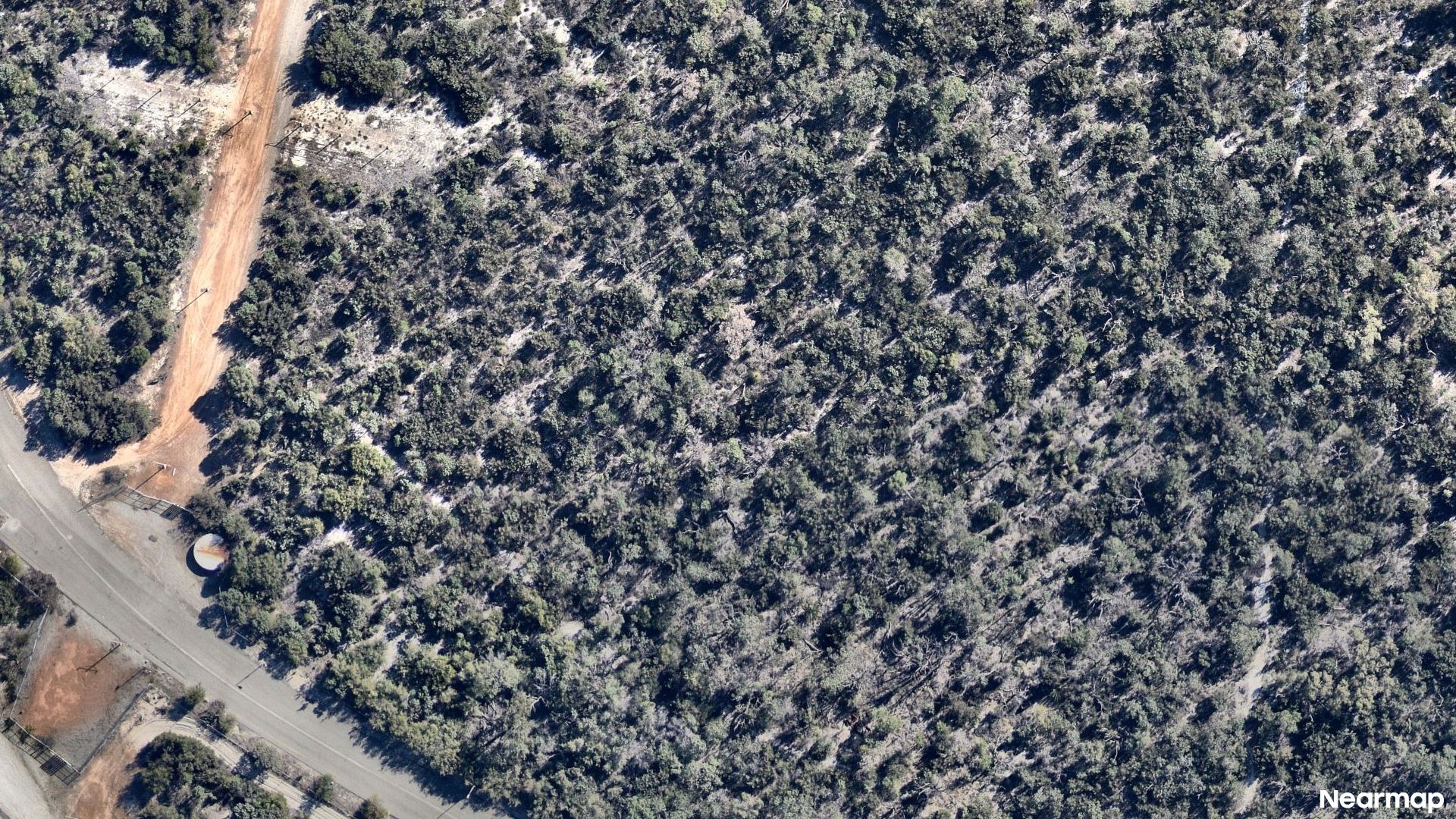 Vertical aerial view