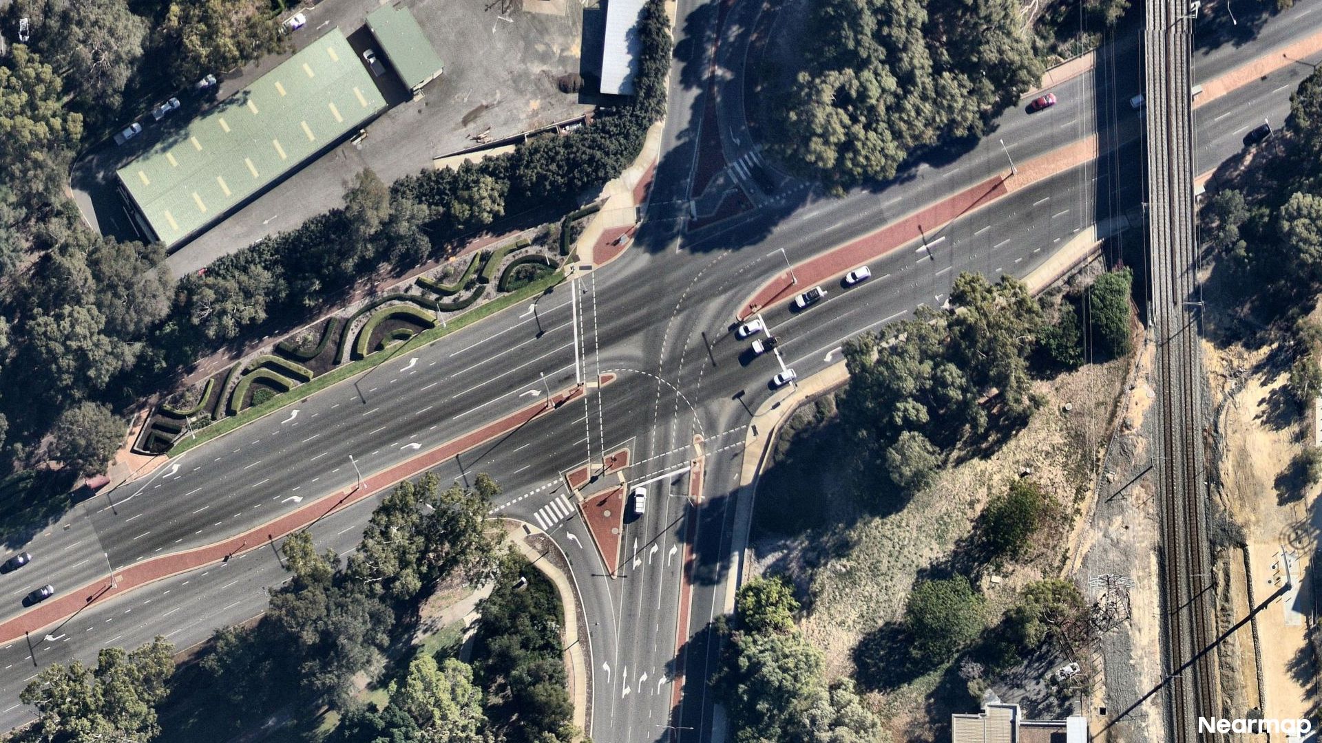 Vertical aerial view