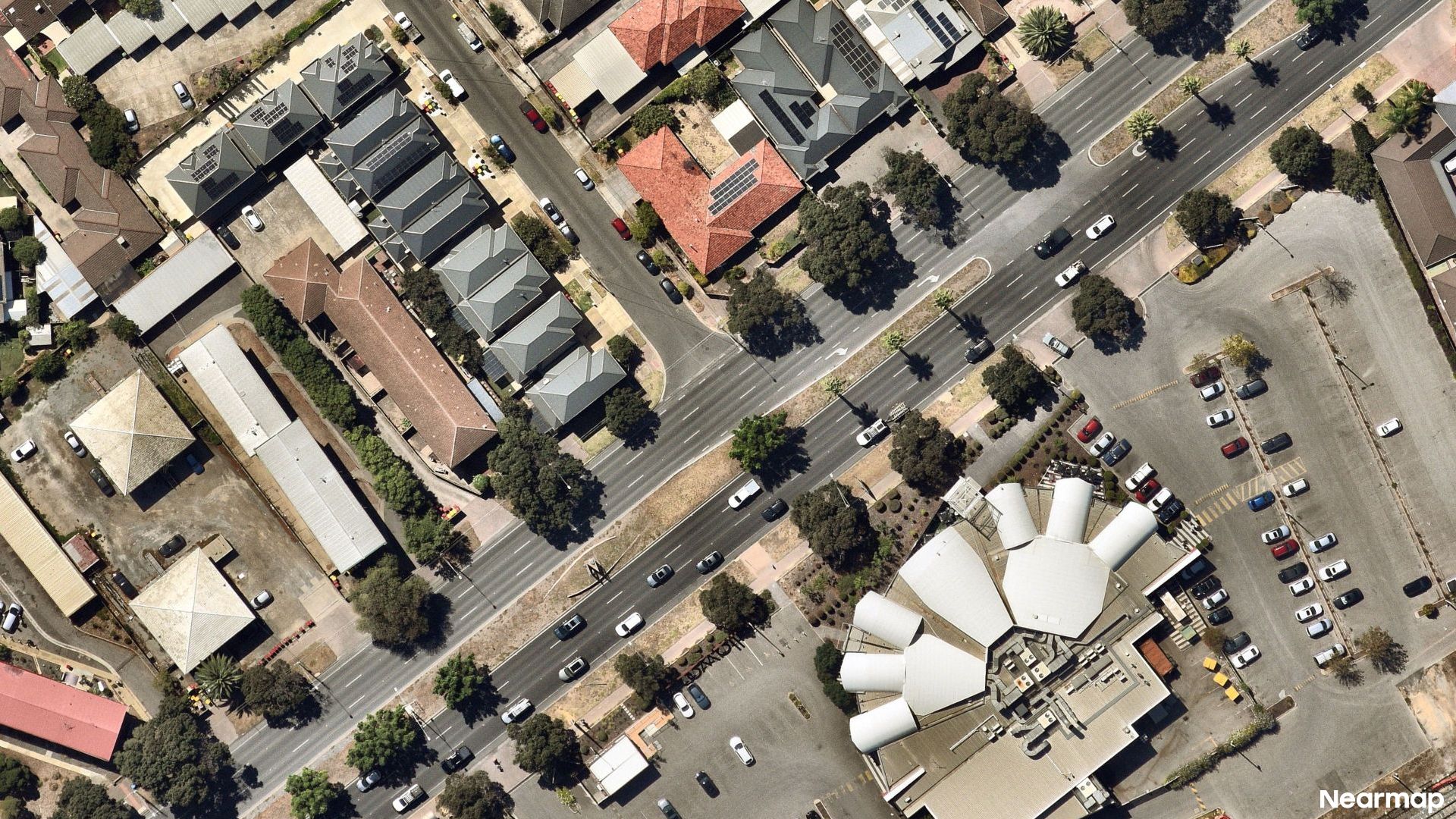 Vertical aerial view