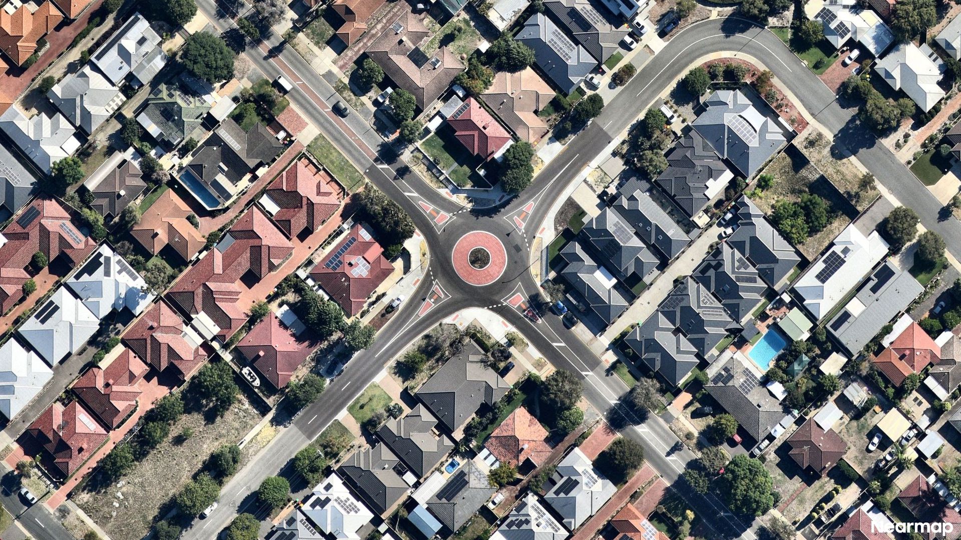 Vertical aerial view