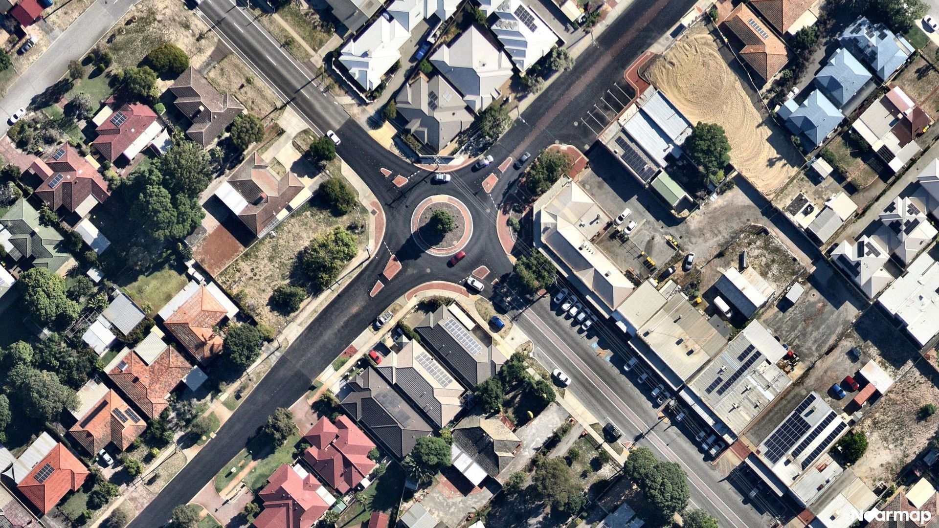Vertical aerial view