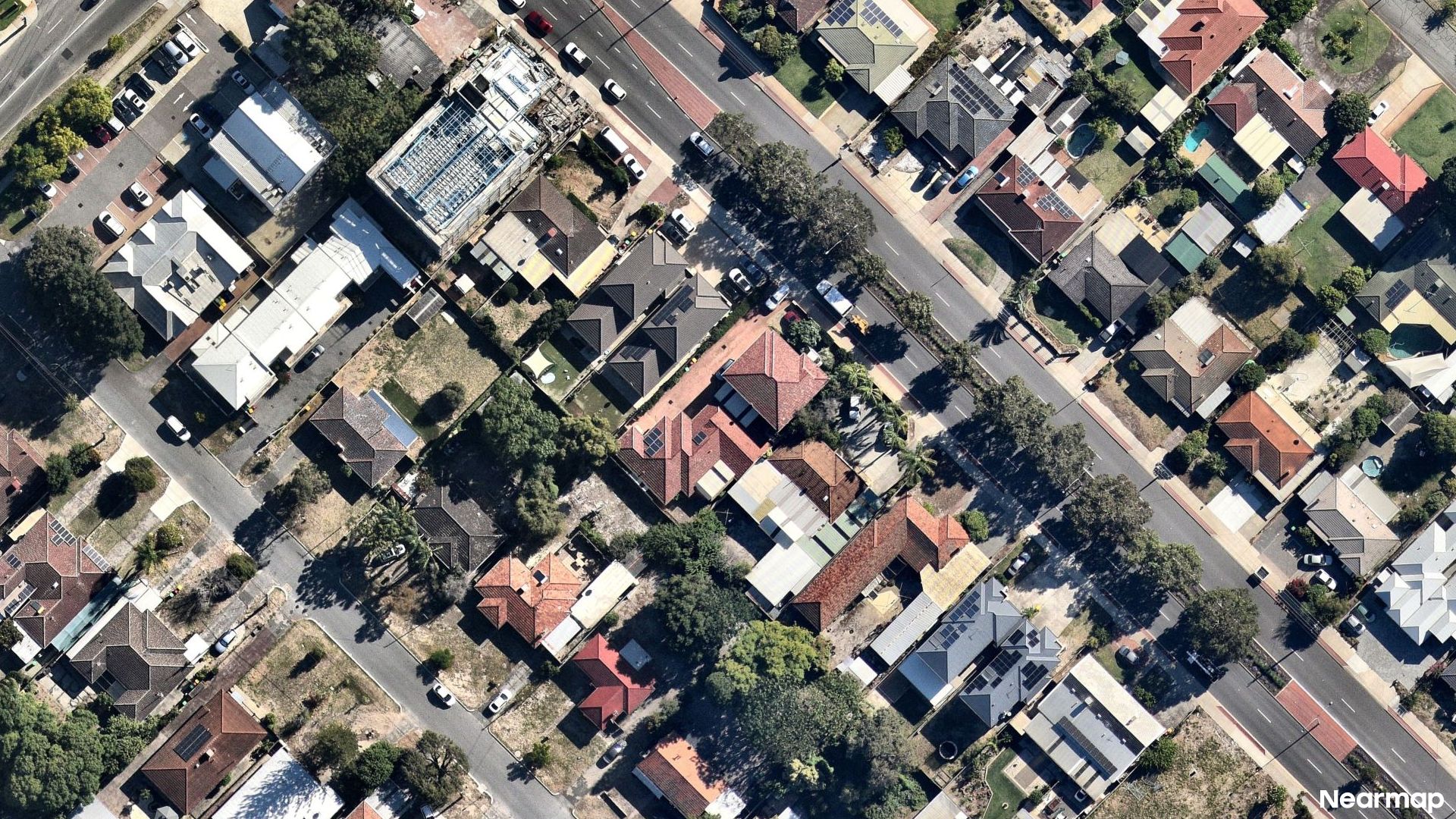 Vertical aerial view
