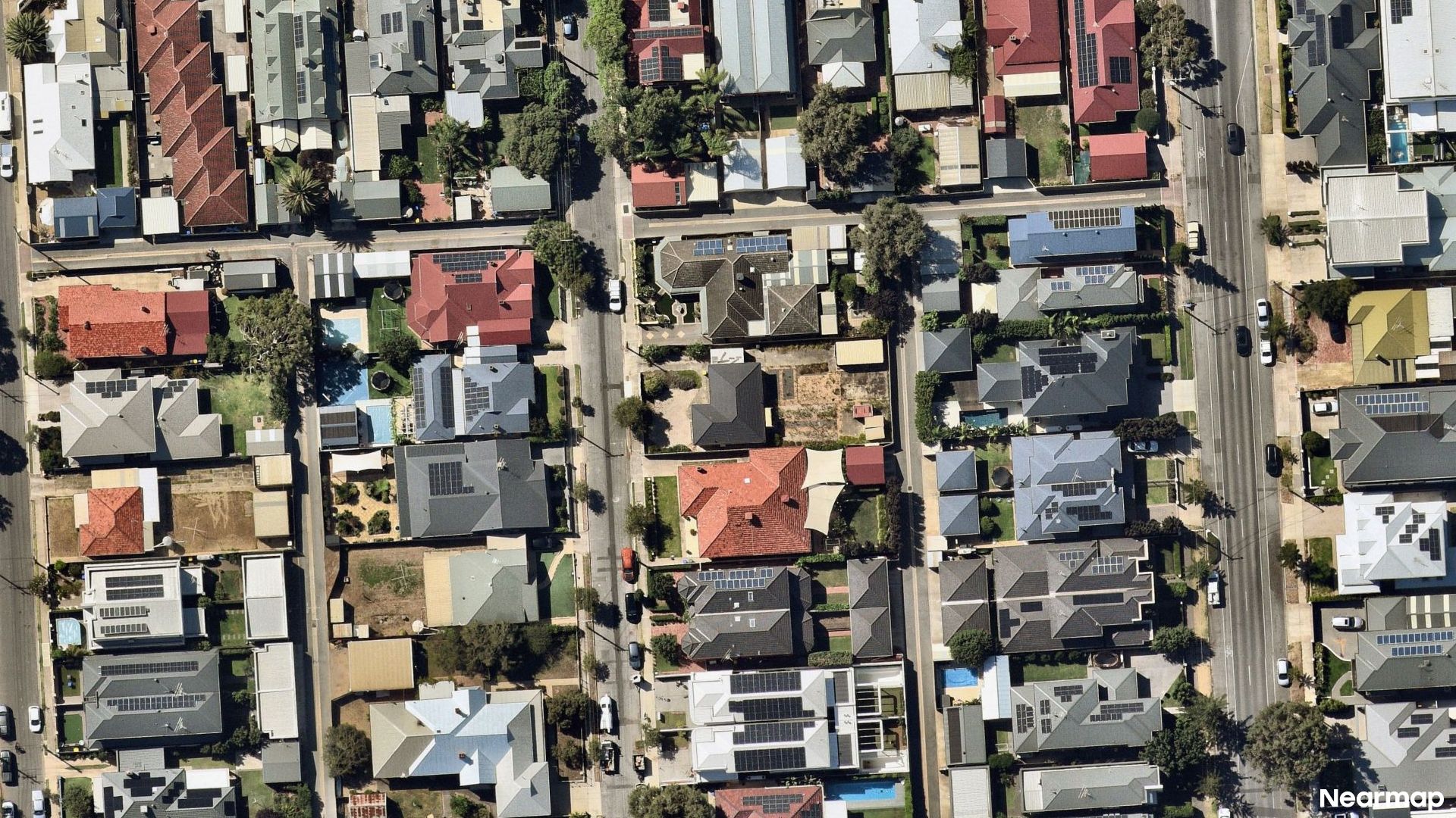 Vertical aerial view
