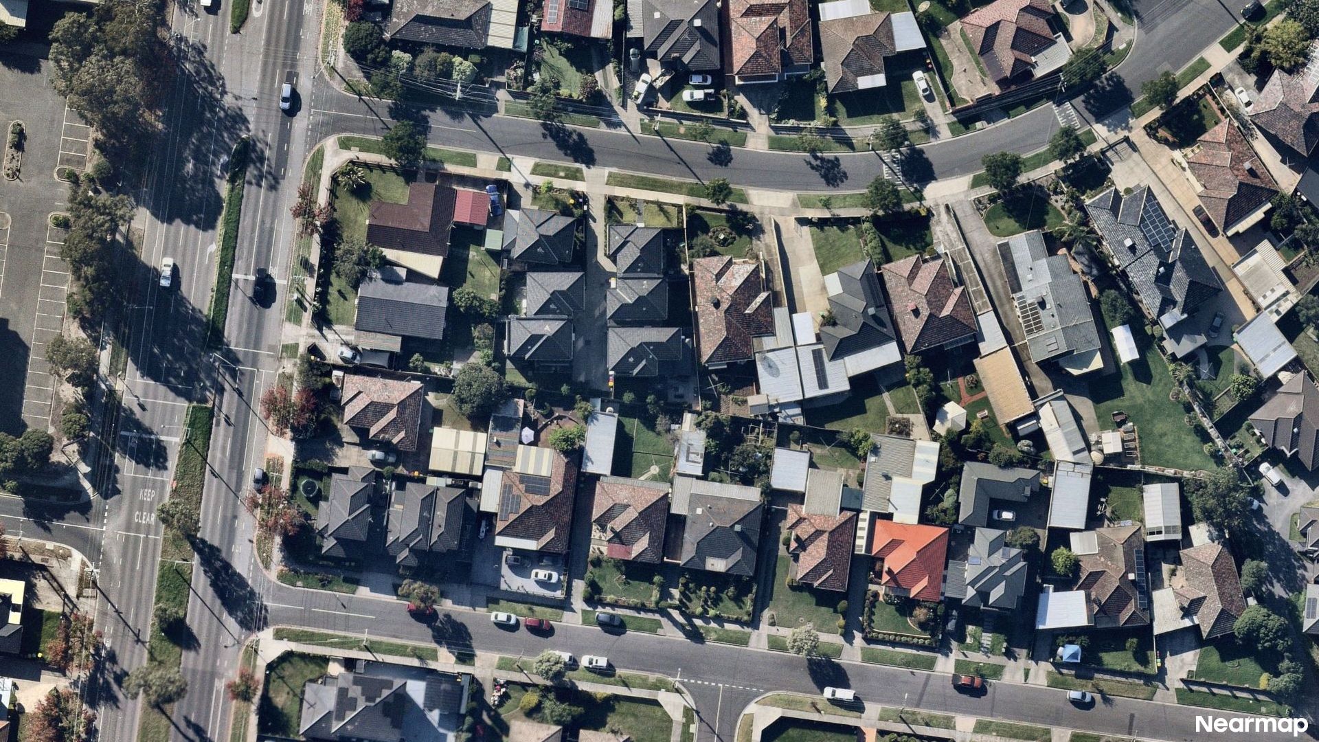 Vertical aerial view