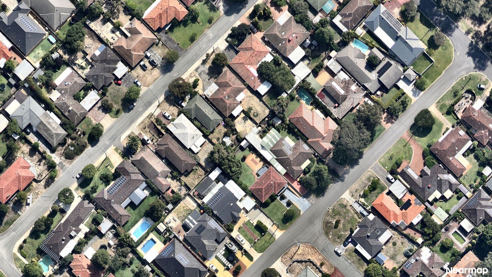 Vertical aerial view