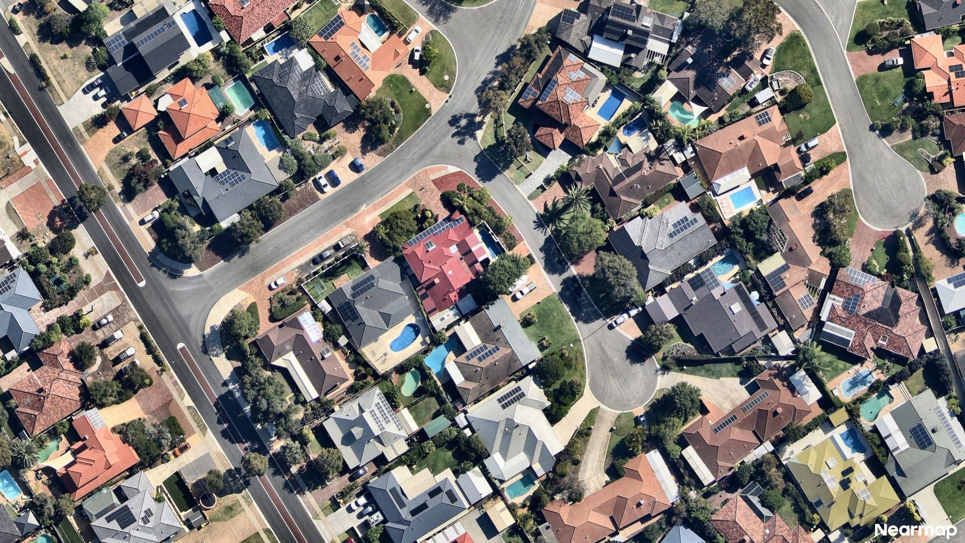 Vertical aerial view