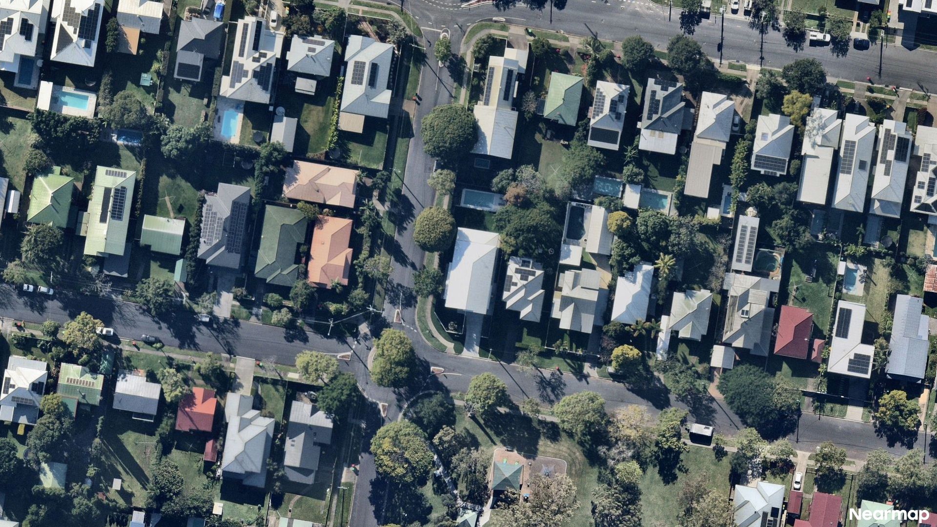 Vertical aerial view