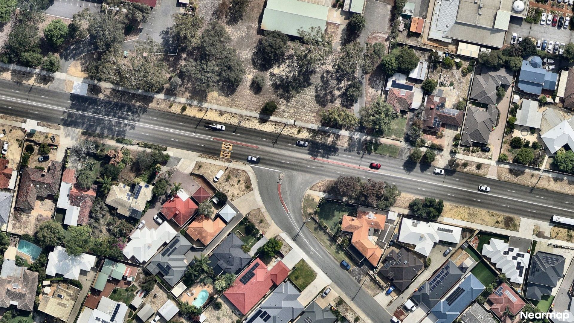 Vertical aerial view