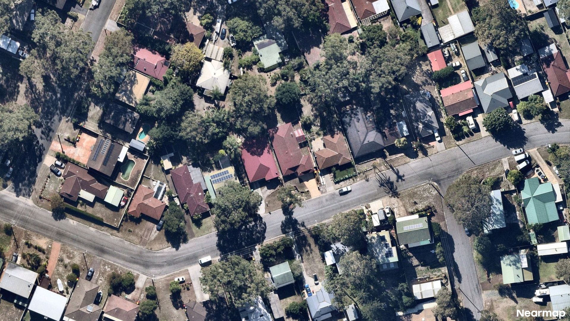 Vertical aerial view