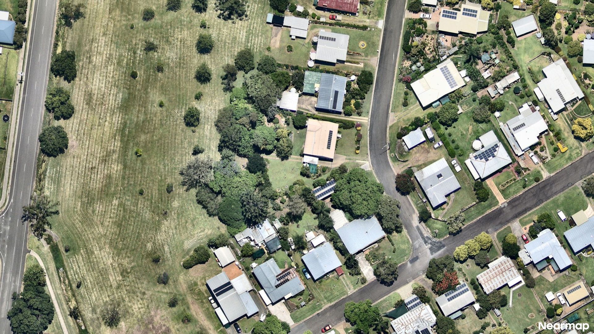 Vertical aerial view