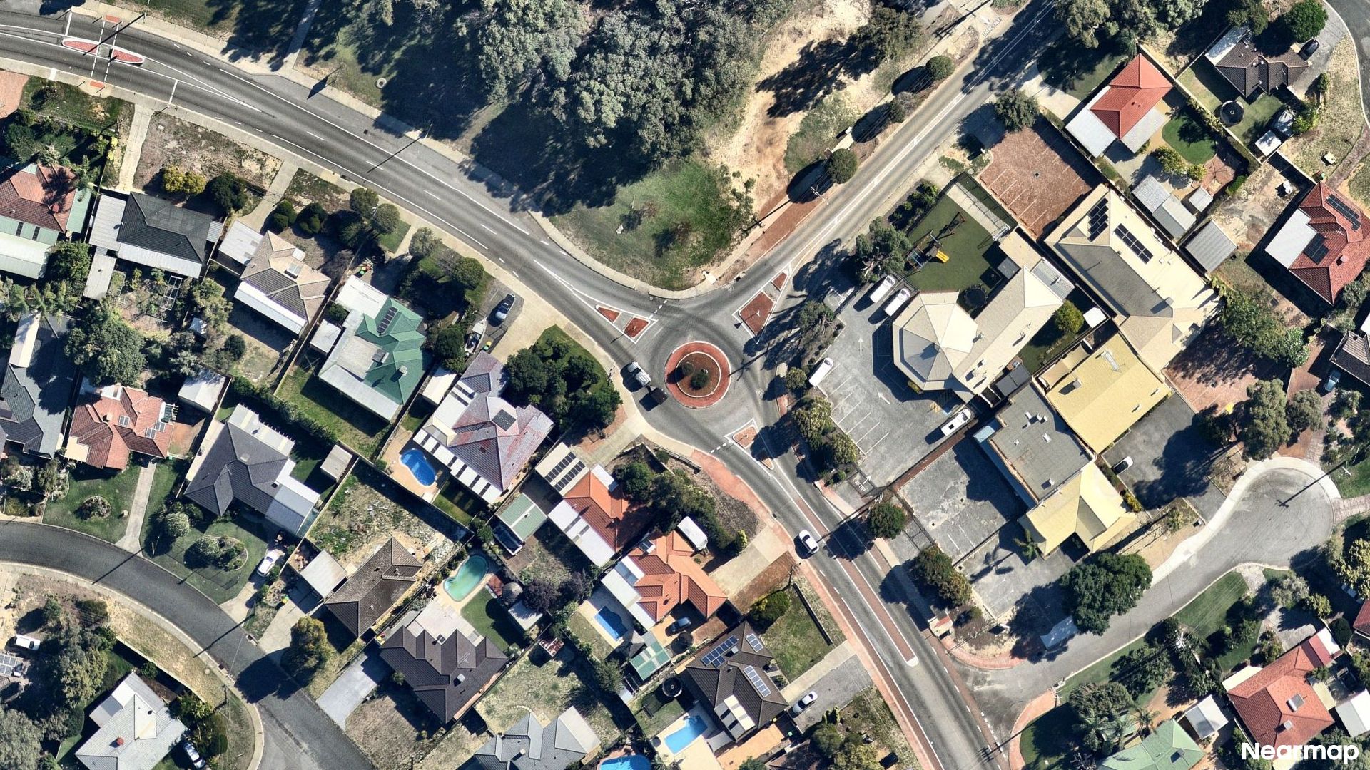 Vertical aerial view