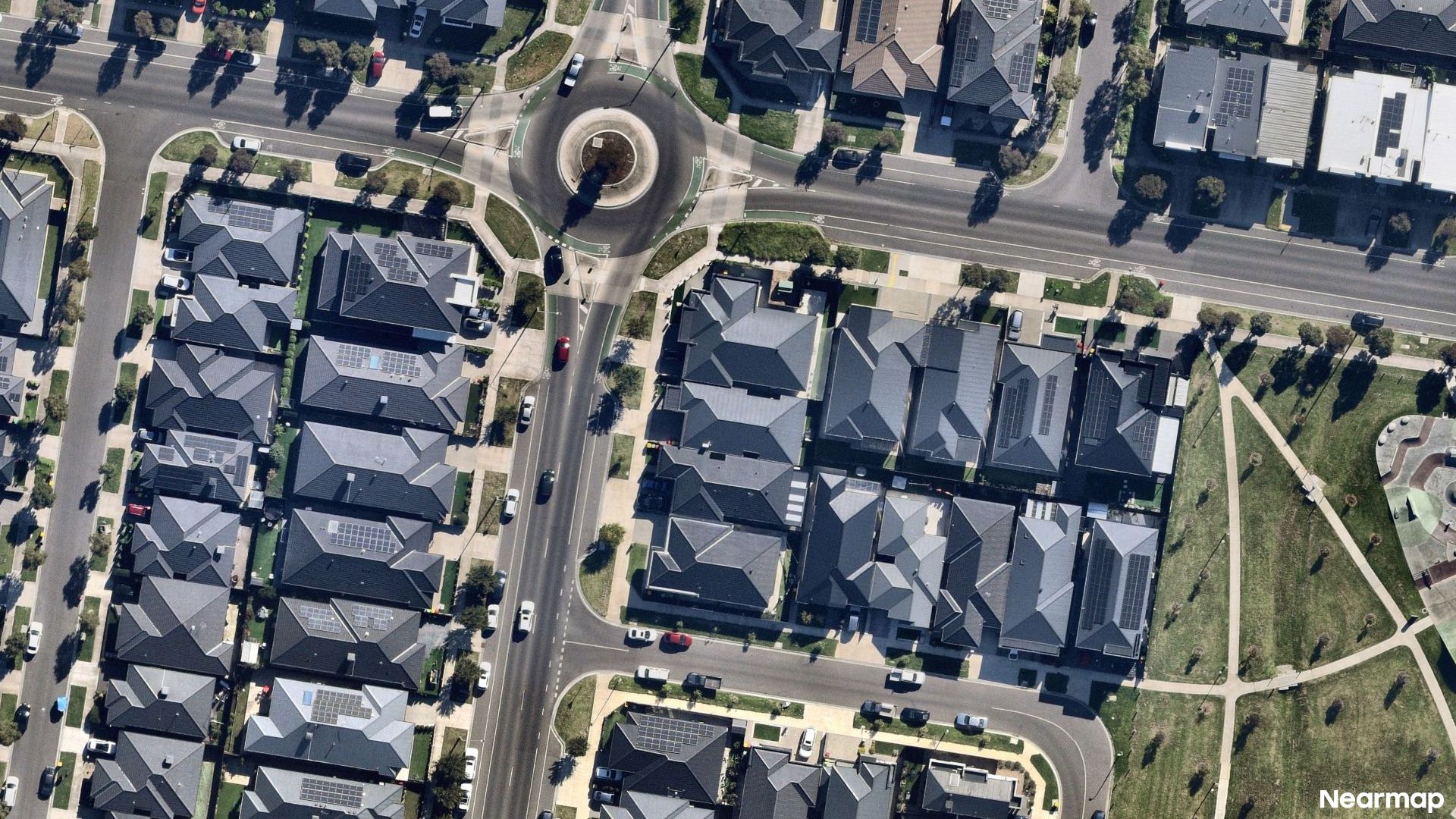 Vertical aerial view
