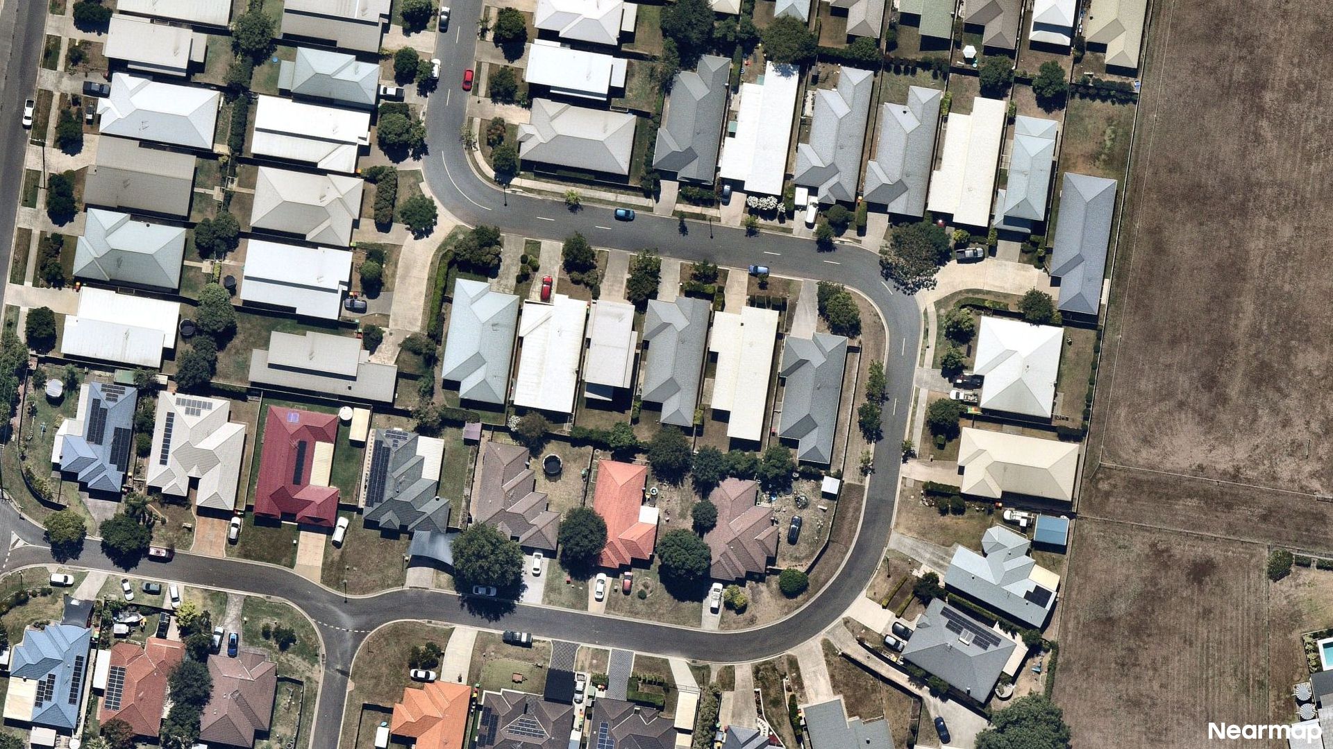 Vertical aerial view