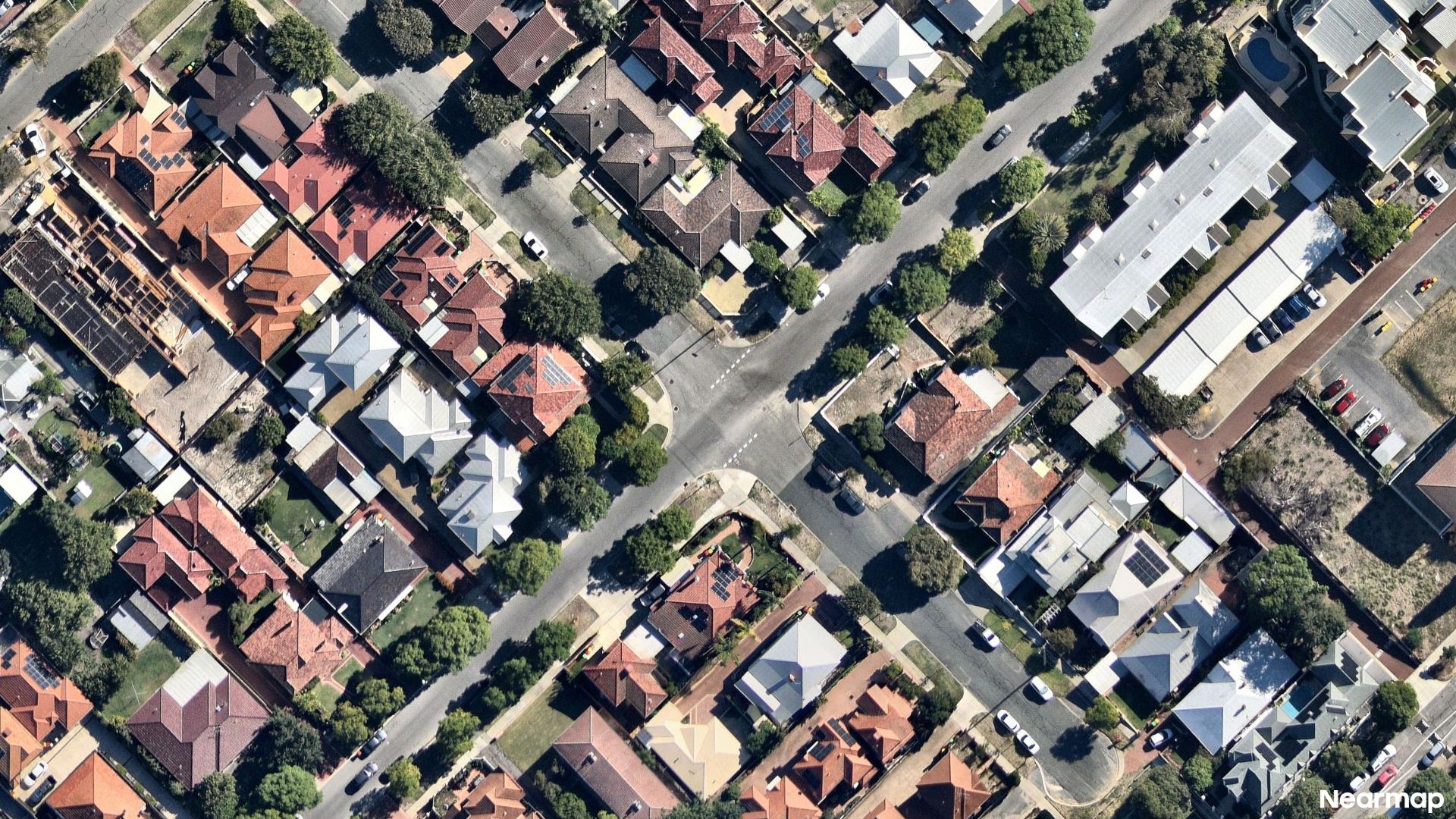 Vertical aerial view