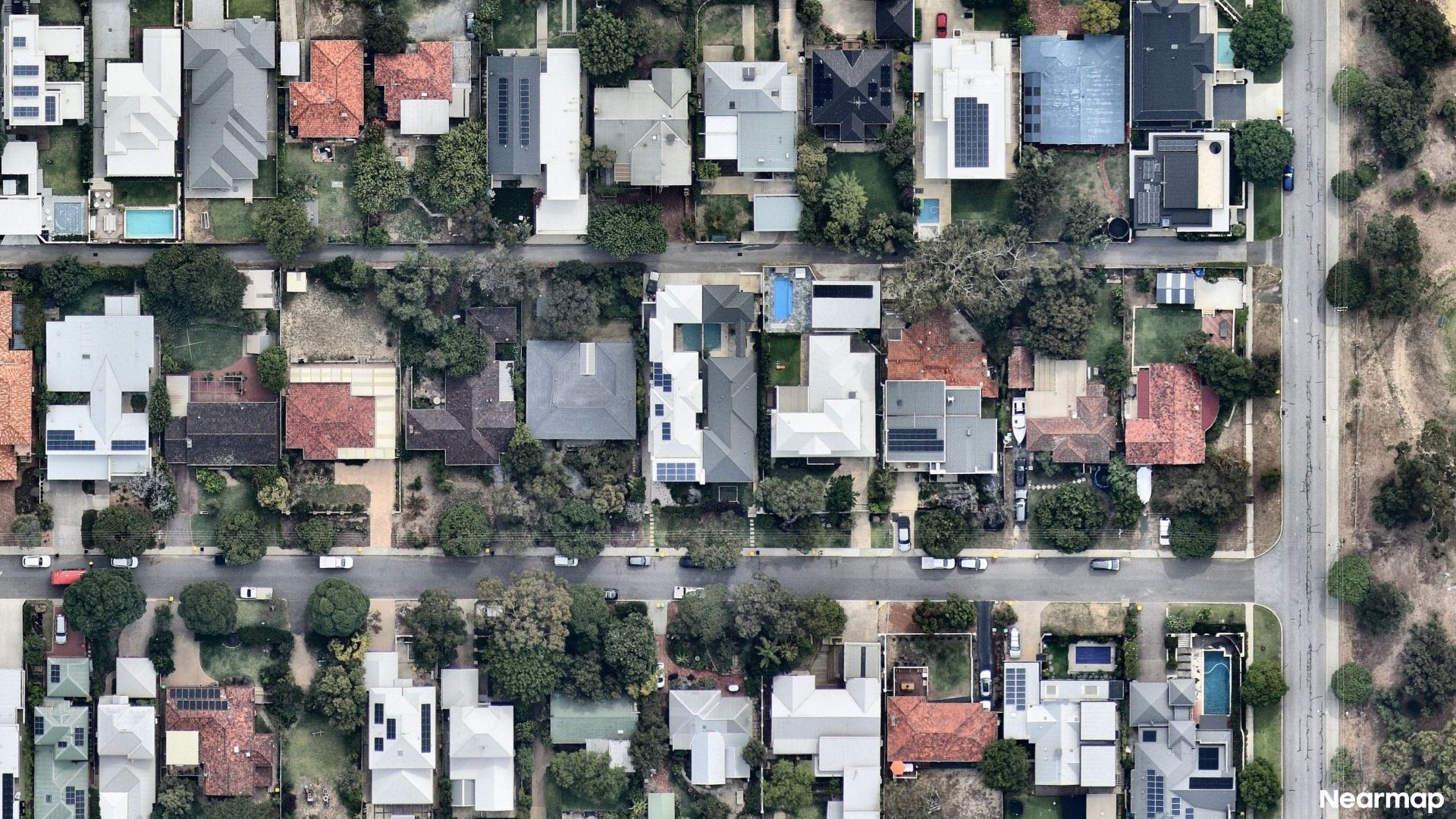 Vertical aerial view
