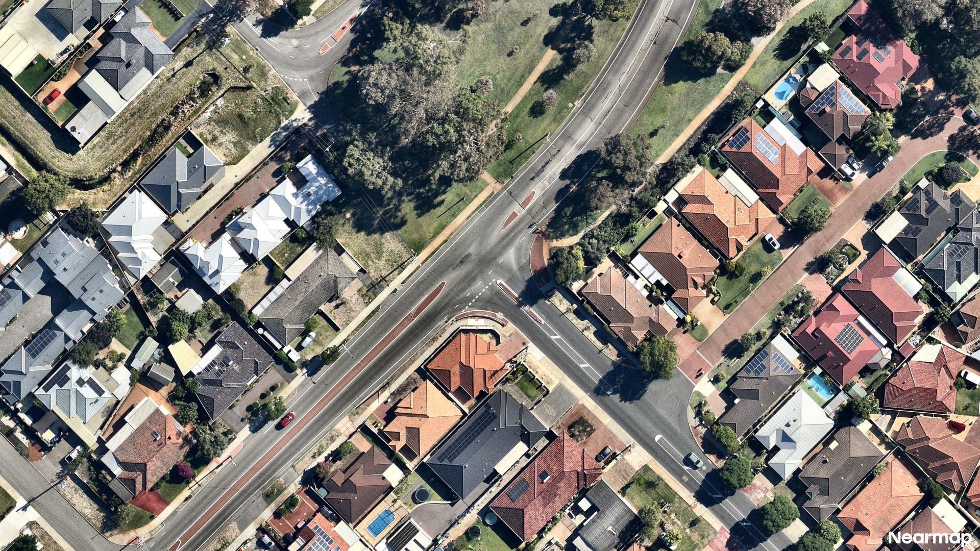 Vertical aerial view