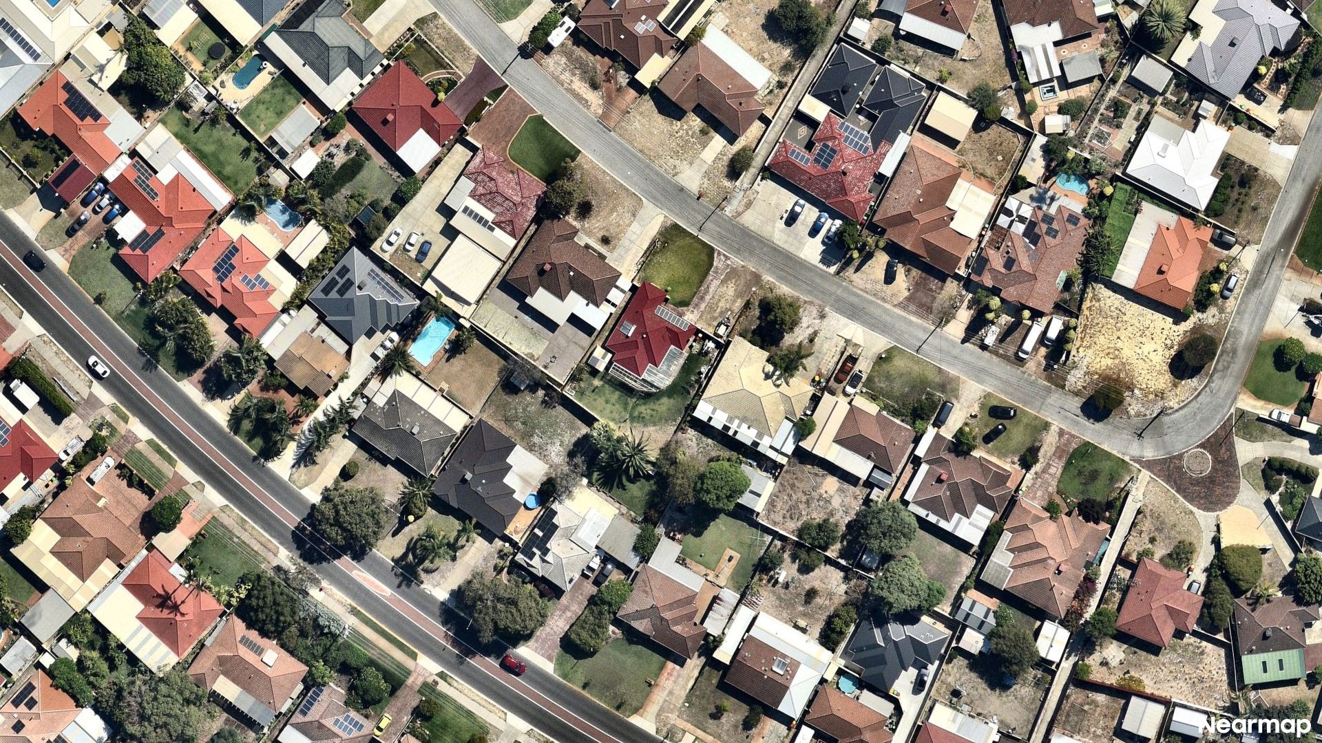 Vertical aerial view