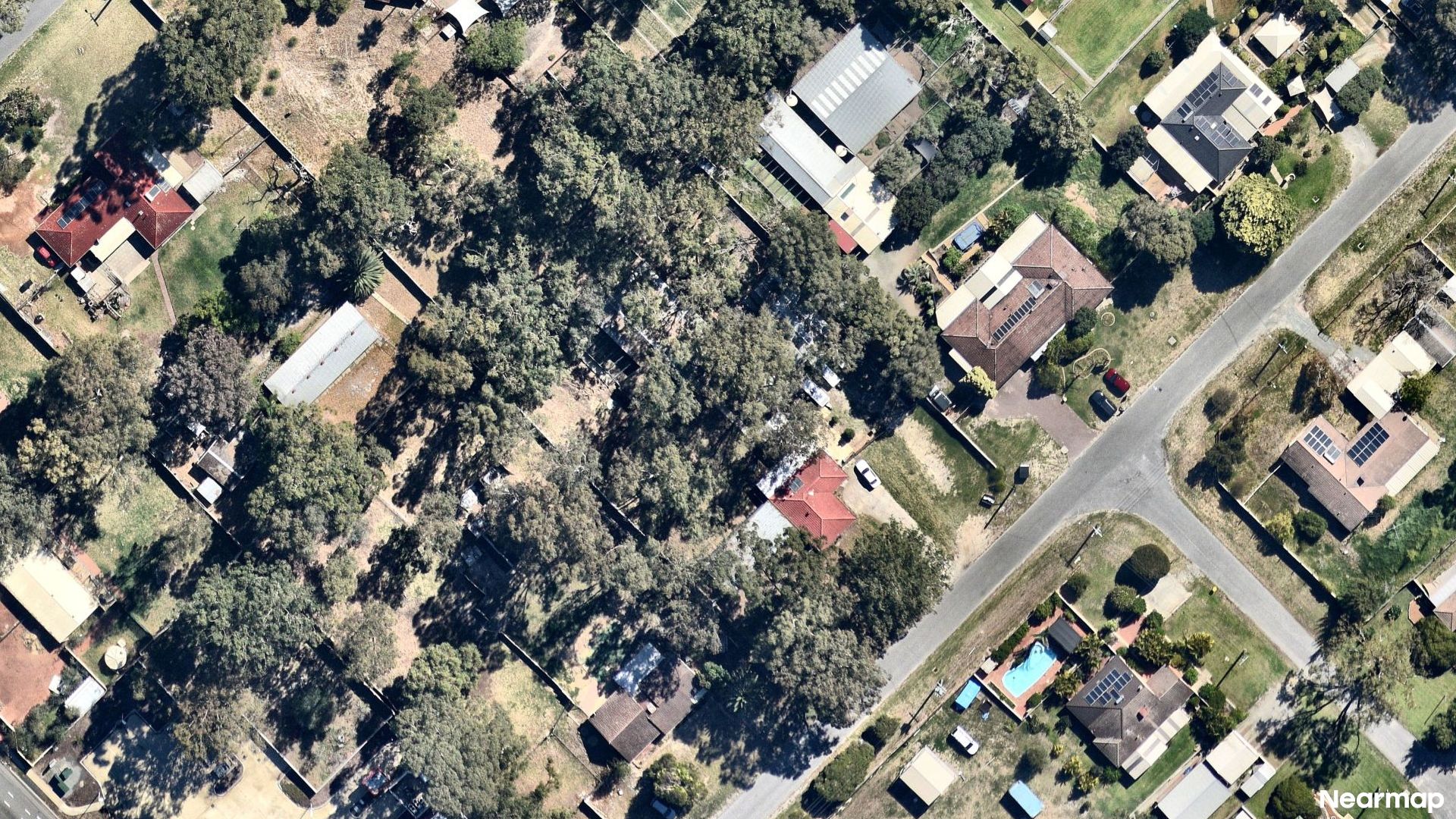 Vertical aerial view
