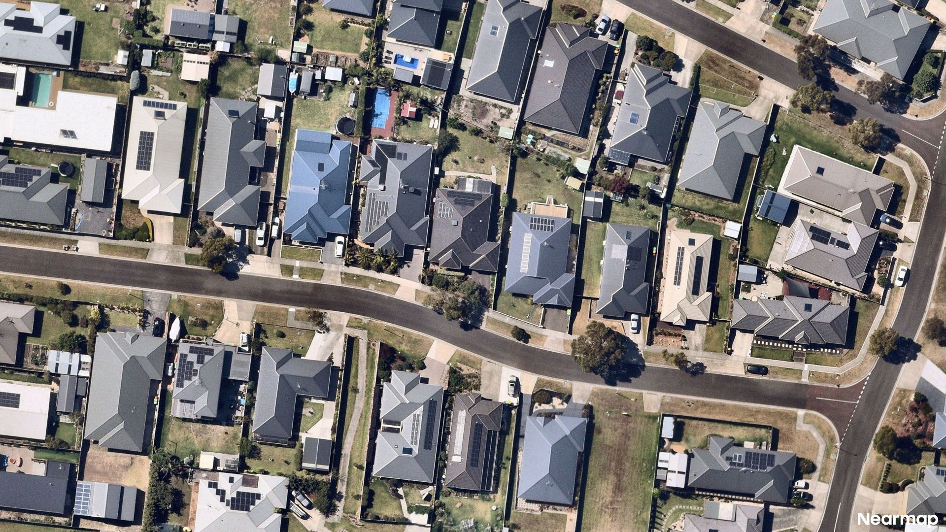Vertical aerial view