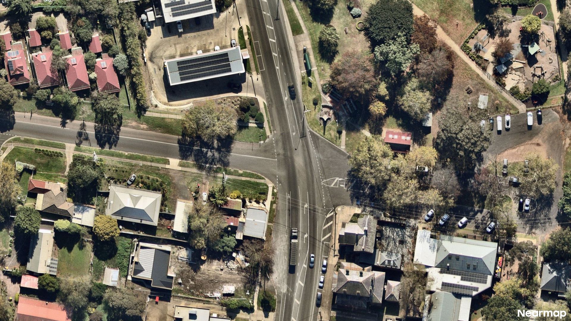 Vertical aerial view