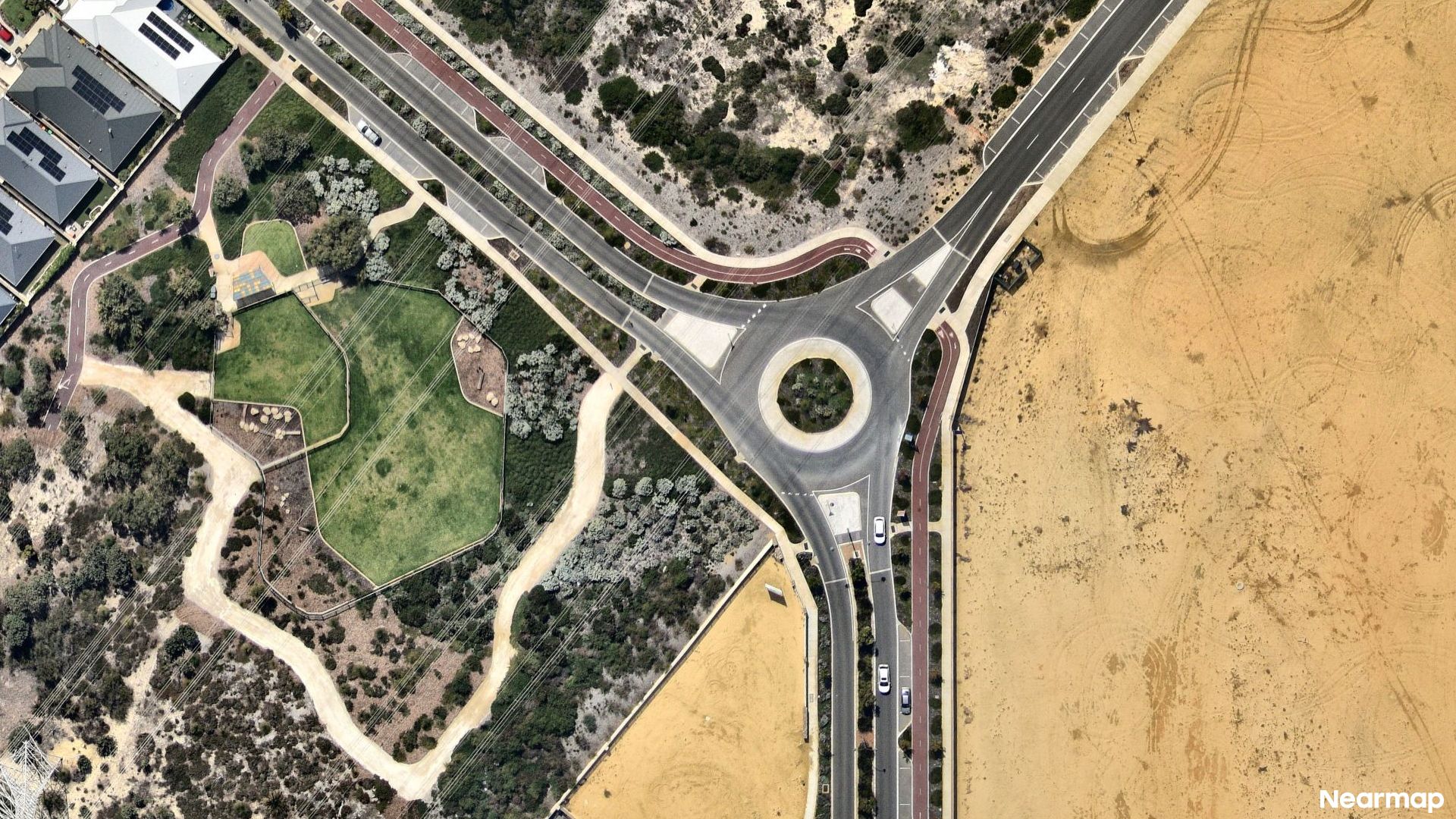 Vertical aerial view