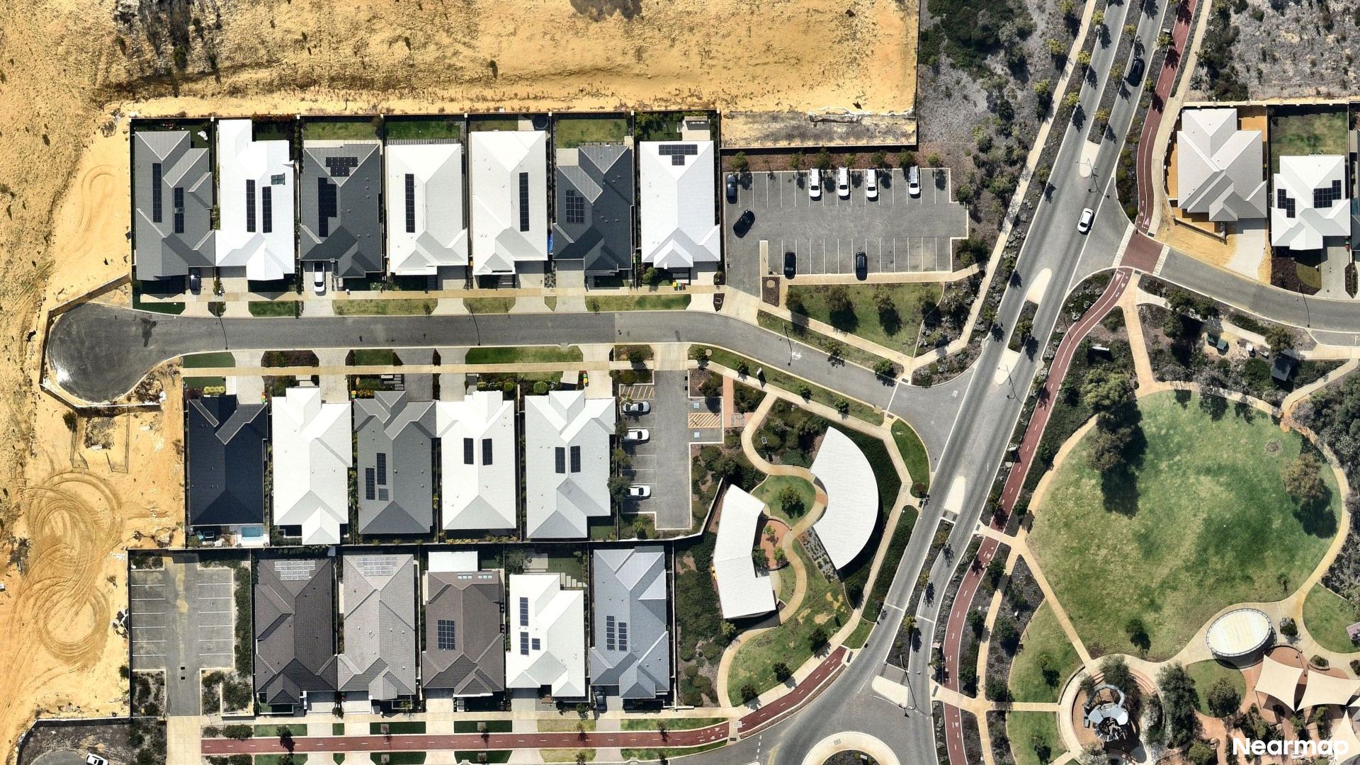 Vertical aerial view
