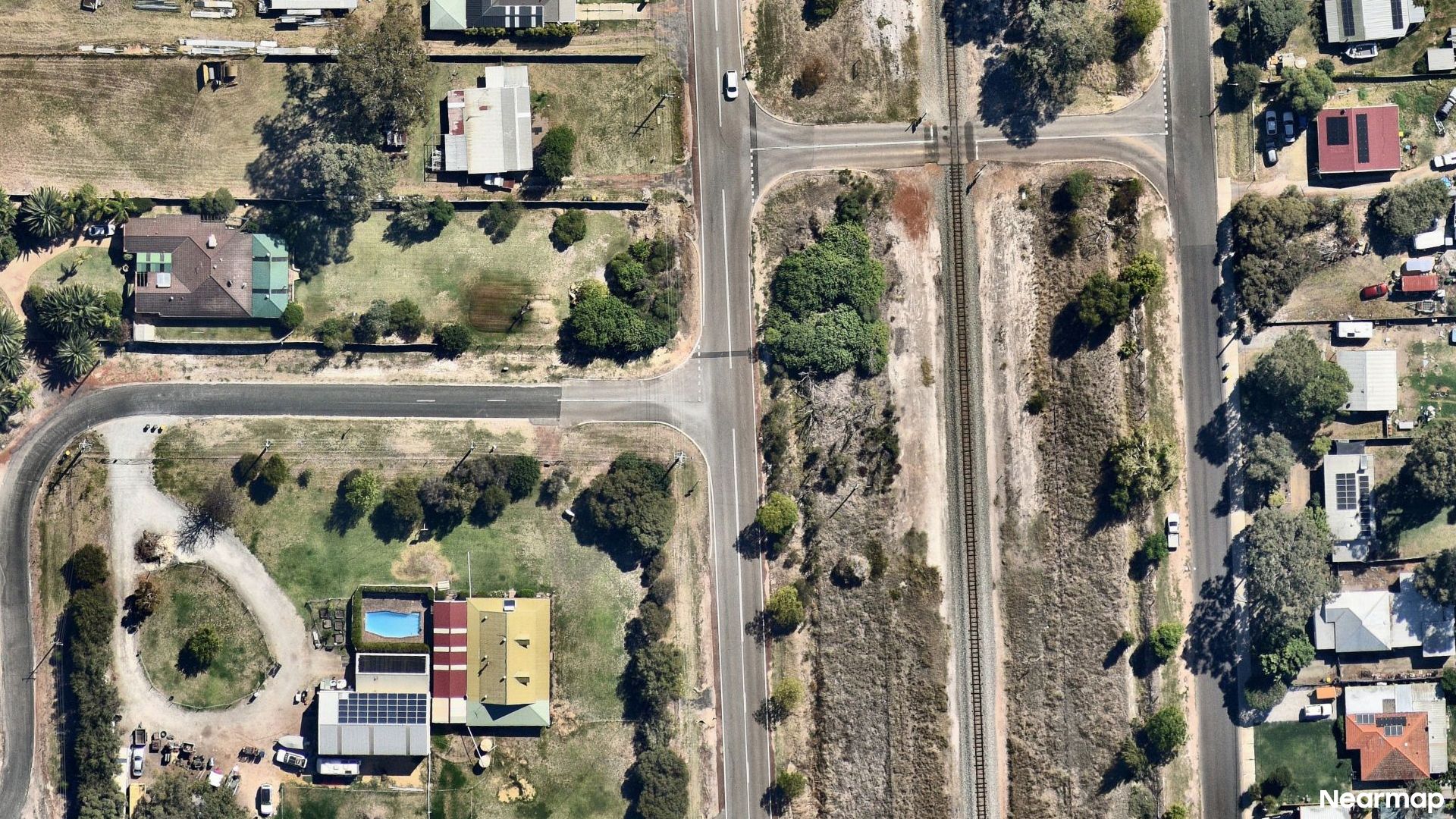 Vertical aerial view