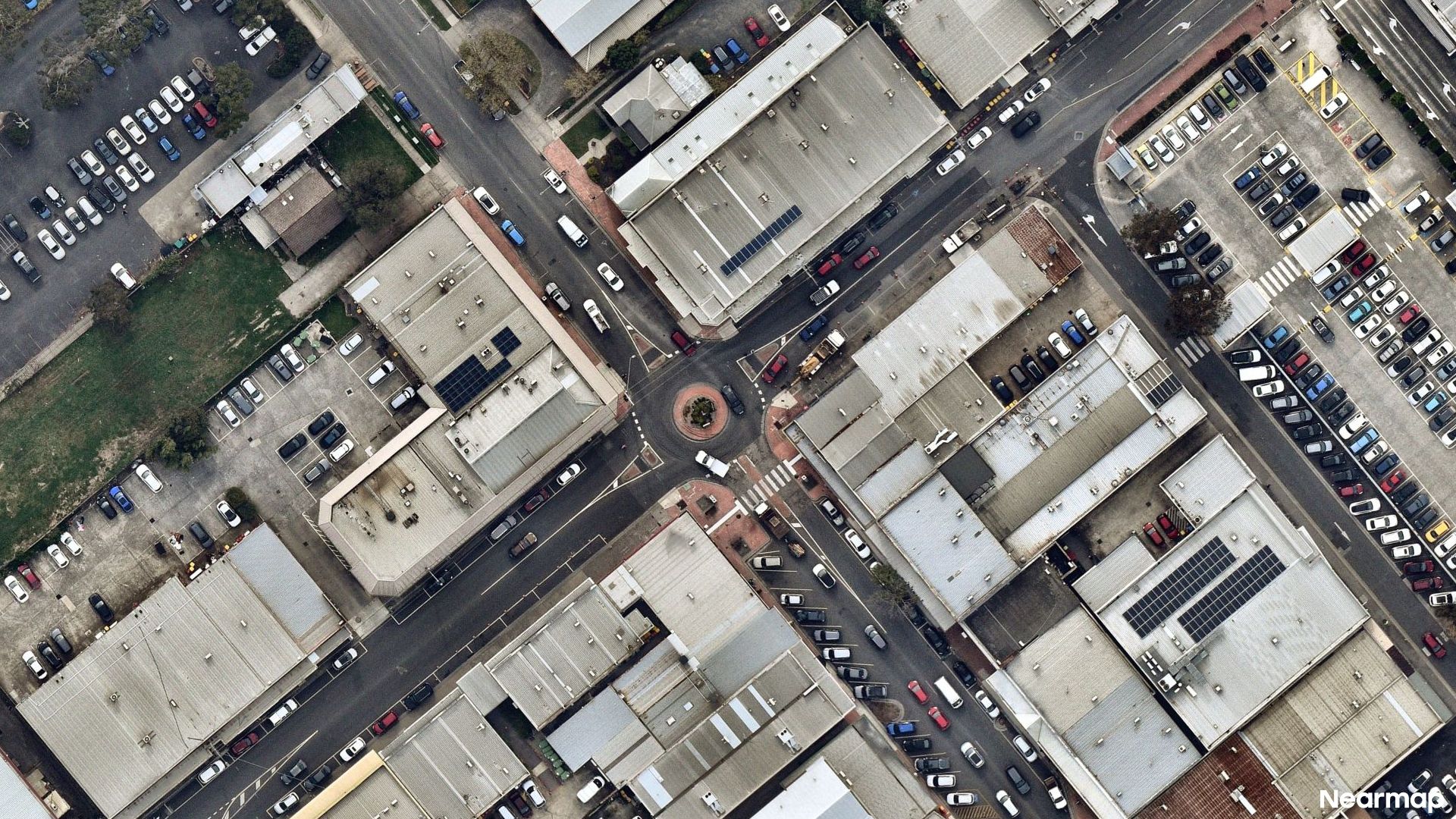 Vertical aerial view