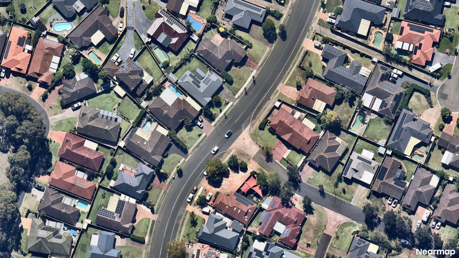 Vertical aerial view