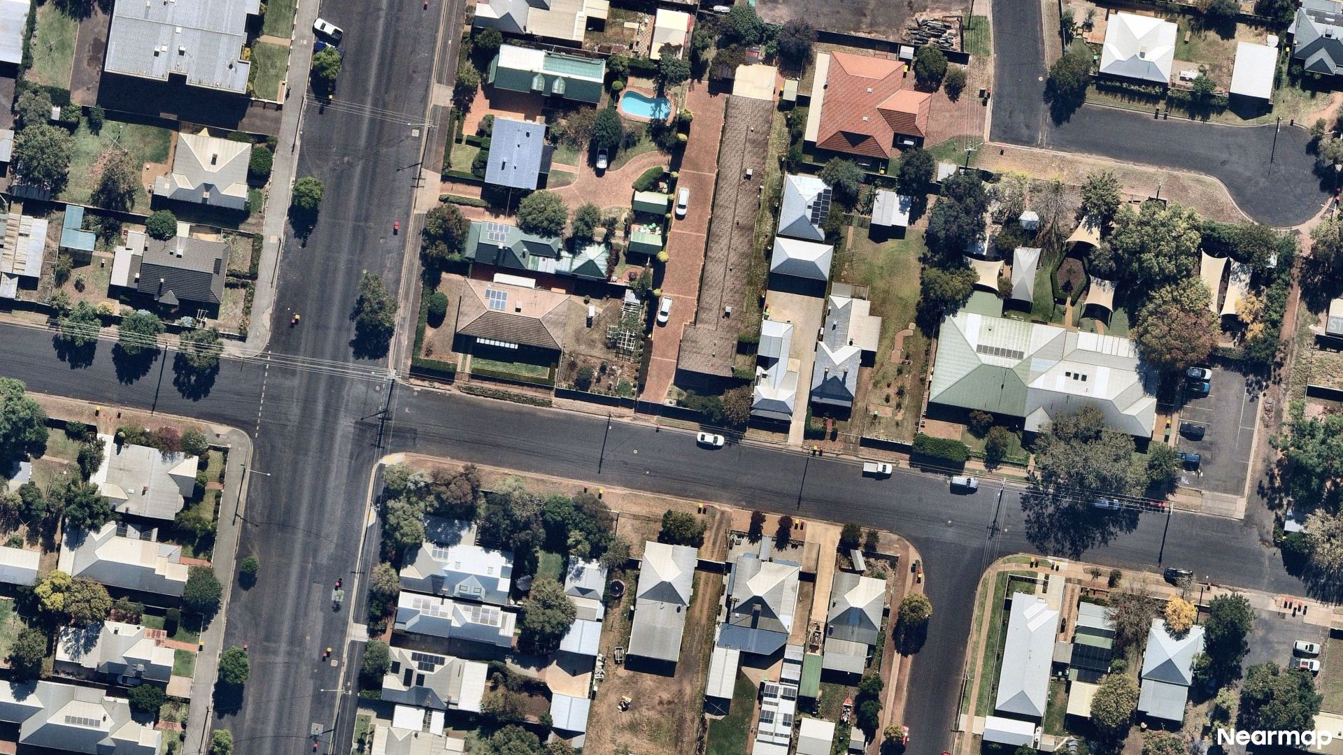 Vertical aerial view