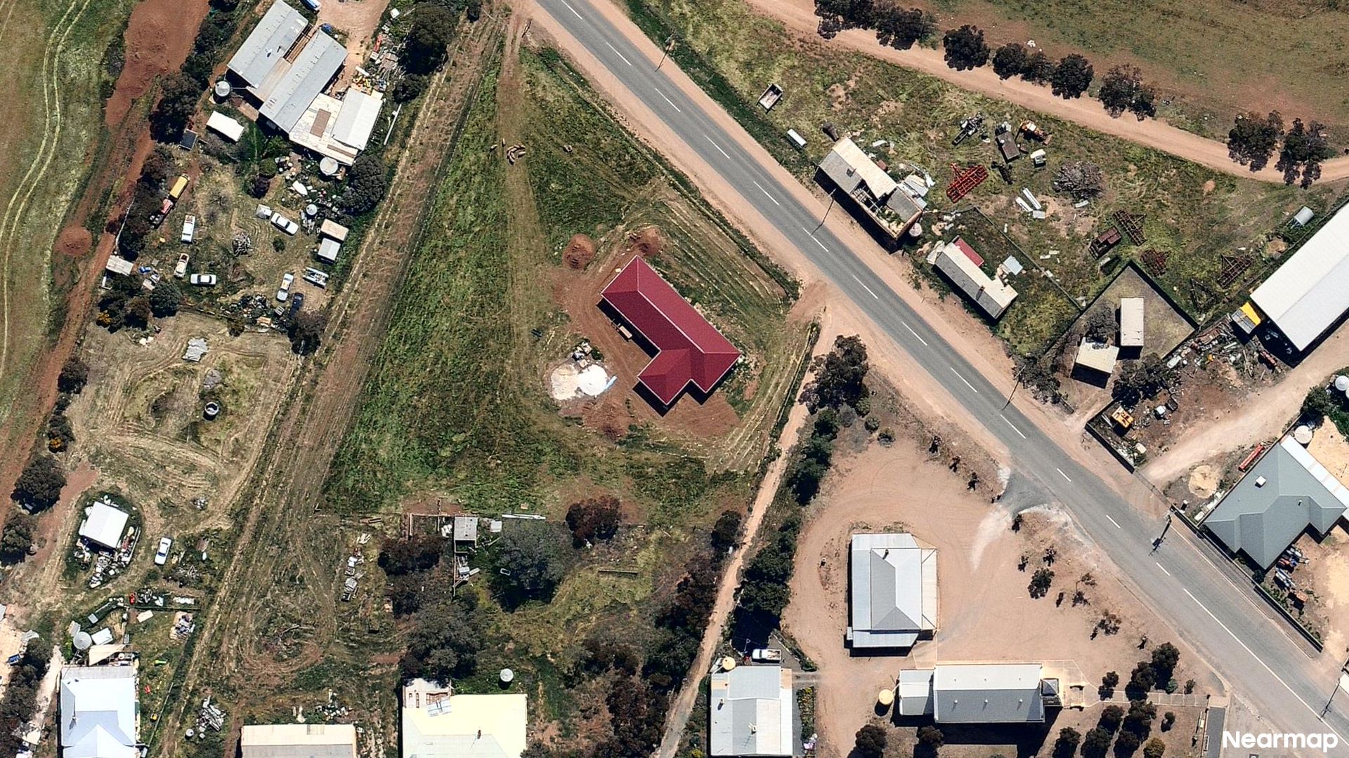 Vertical aerial view