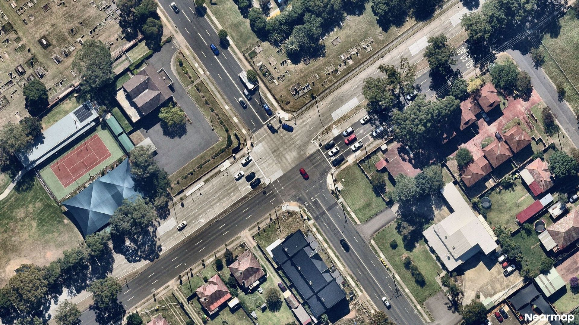 Vertical aerial view