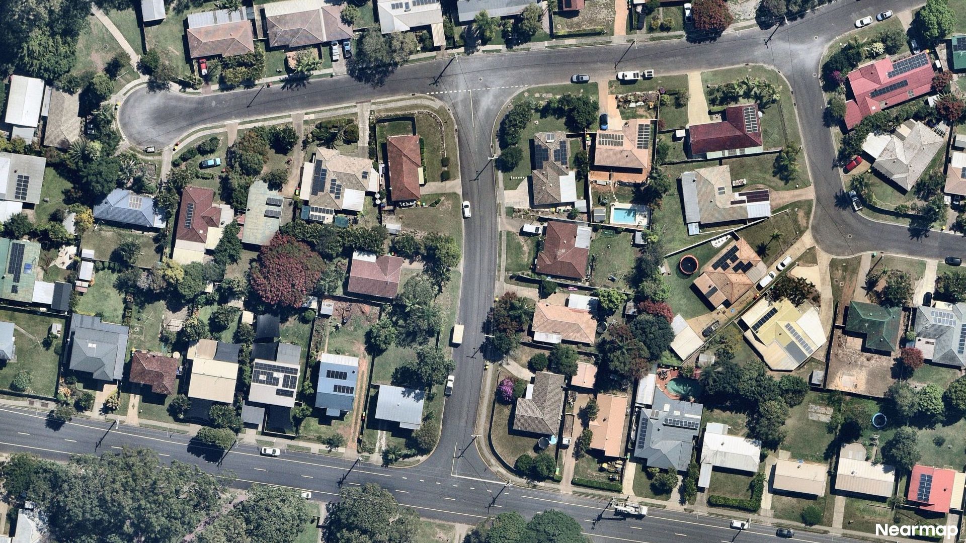 Vertical aerial view