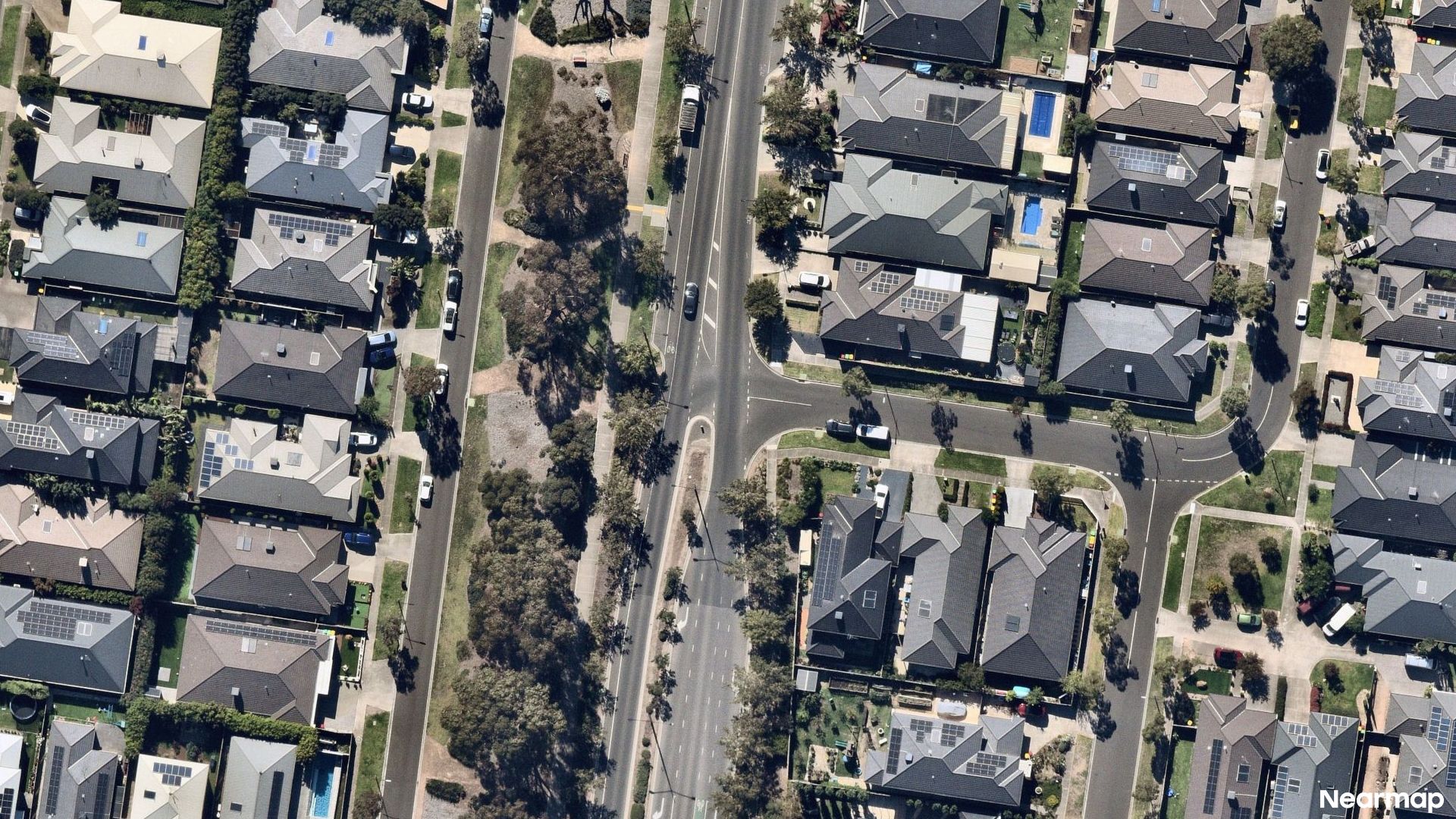 Vertical aerial view