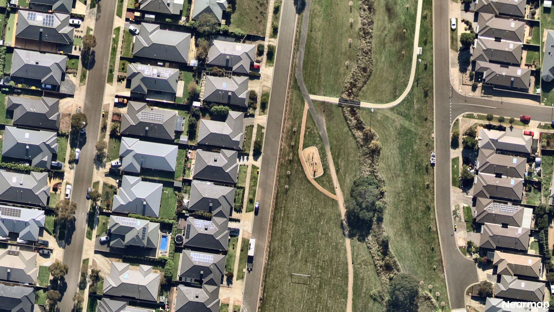 Vertical aerial view