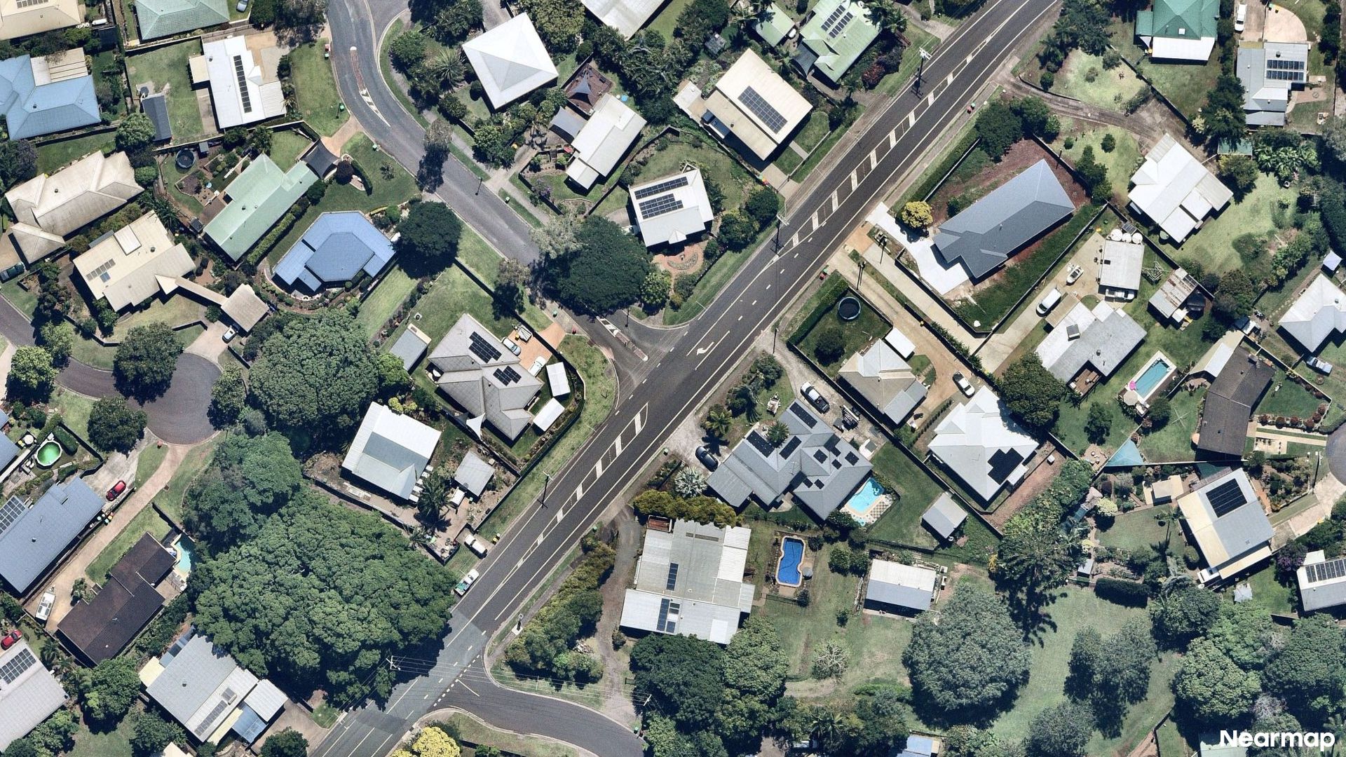 Vertical aerial view