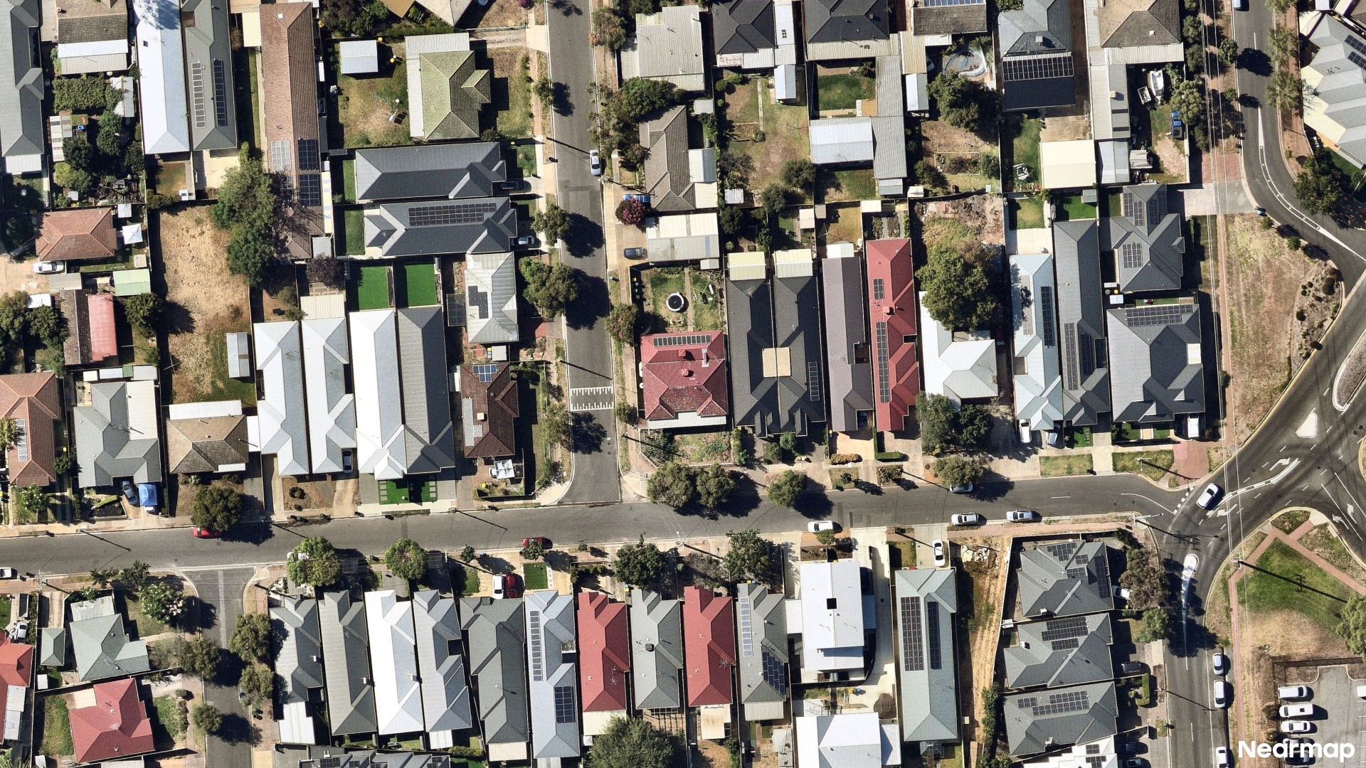 Vertical aerial view