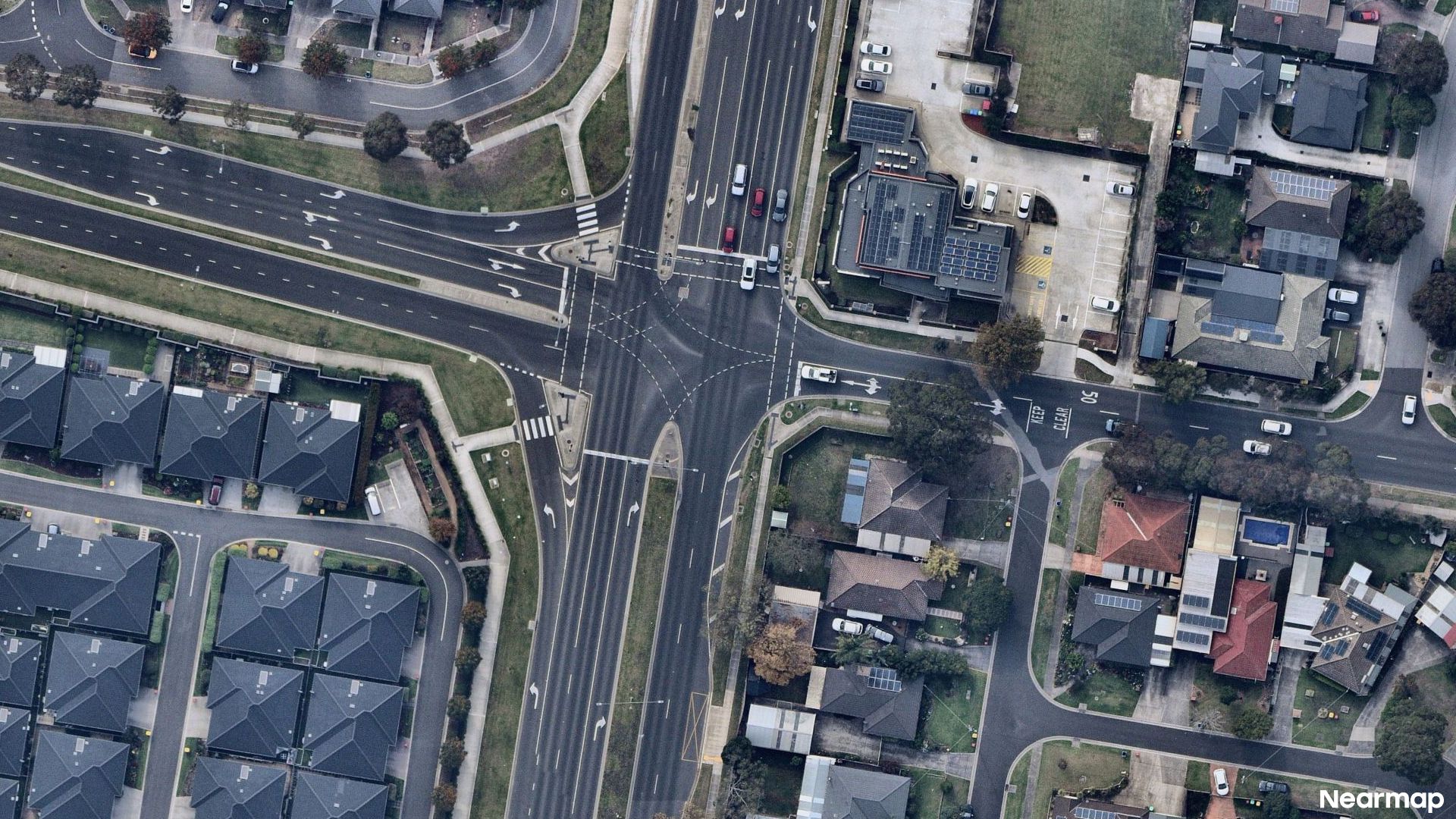 Vertical aerial view