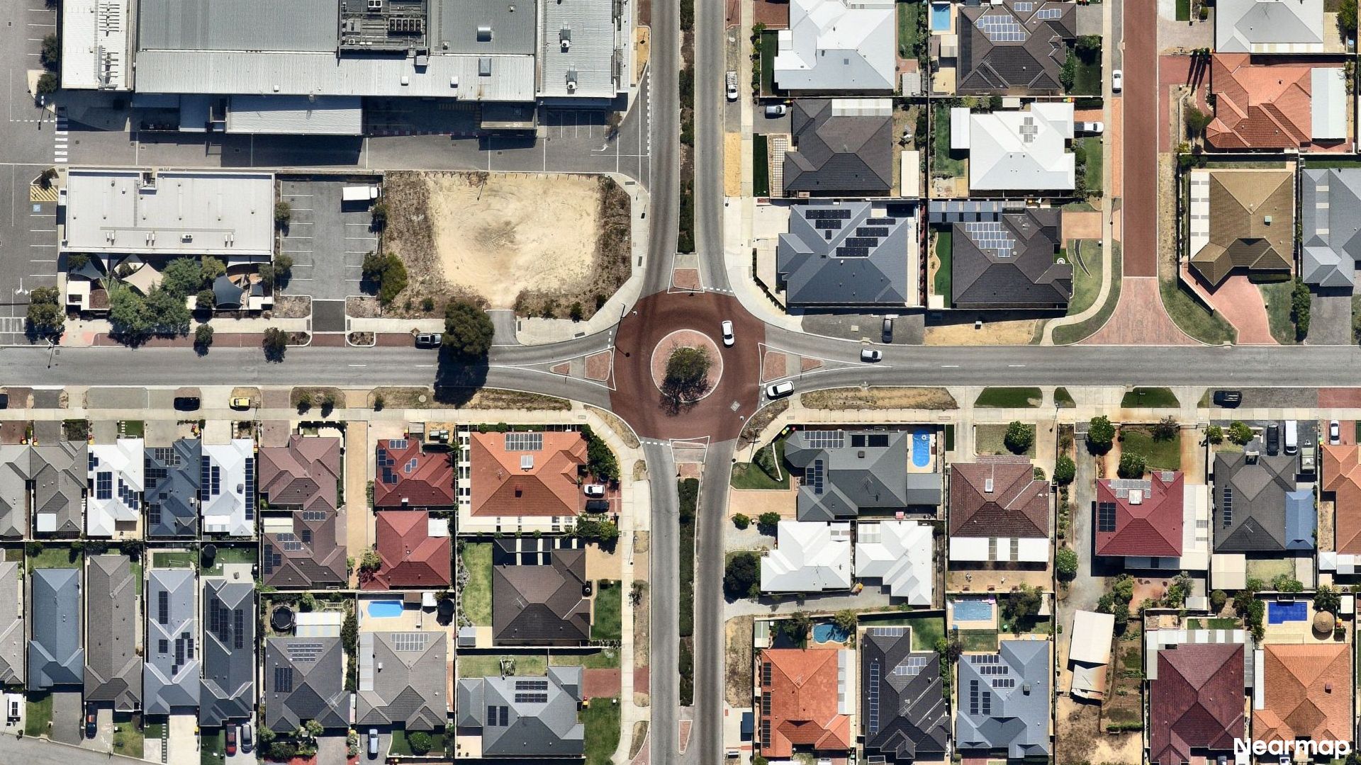Vertical aerial view