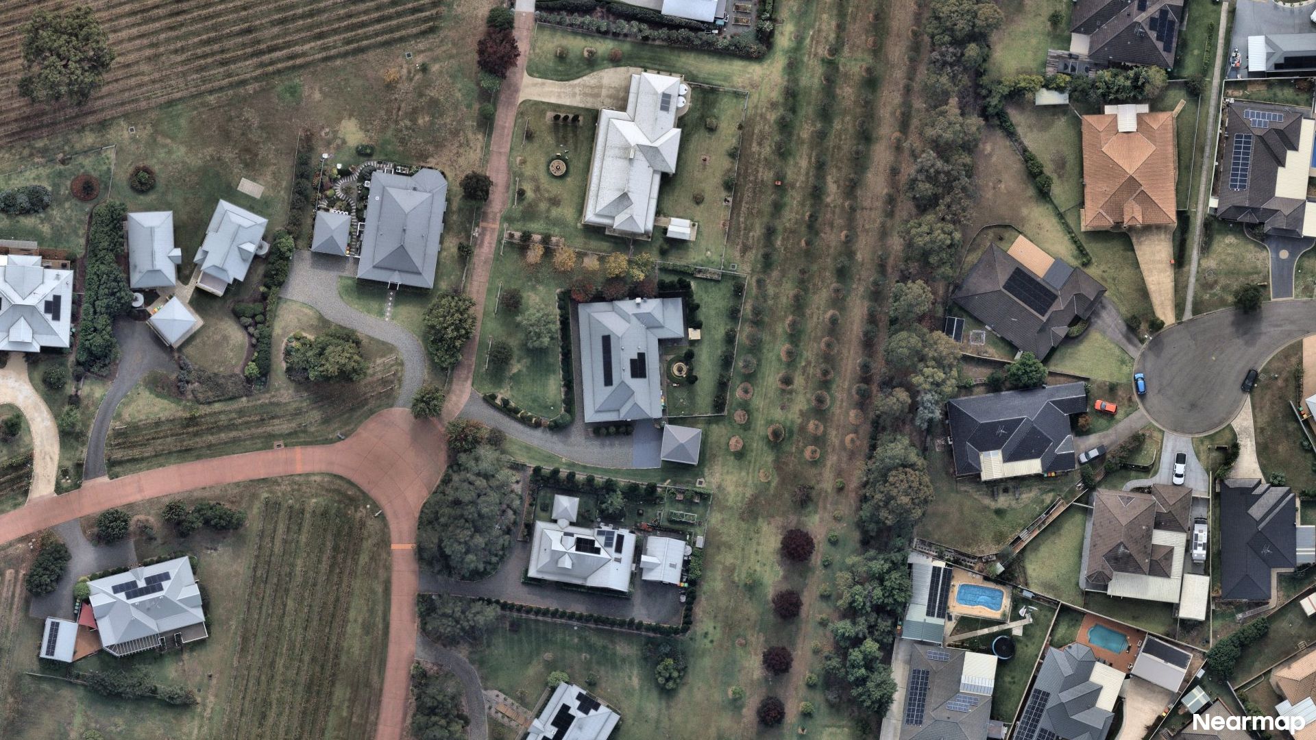 Vertical aerial view
