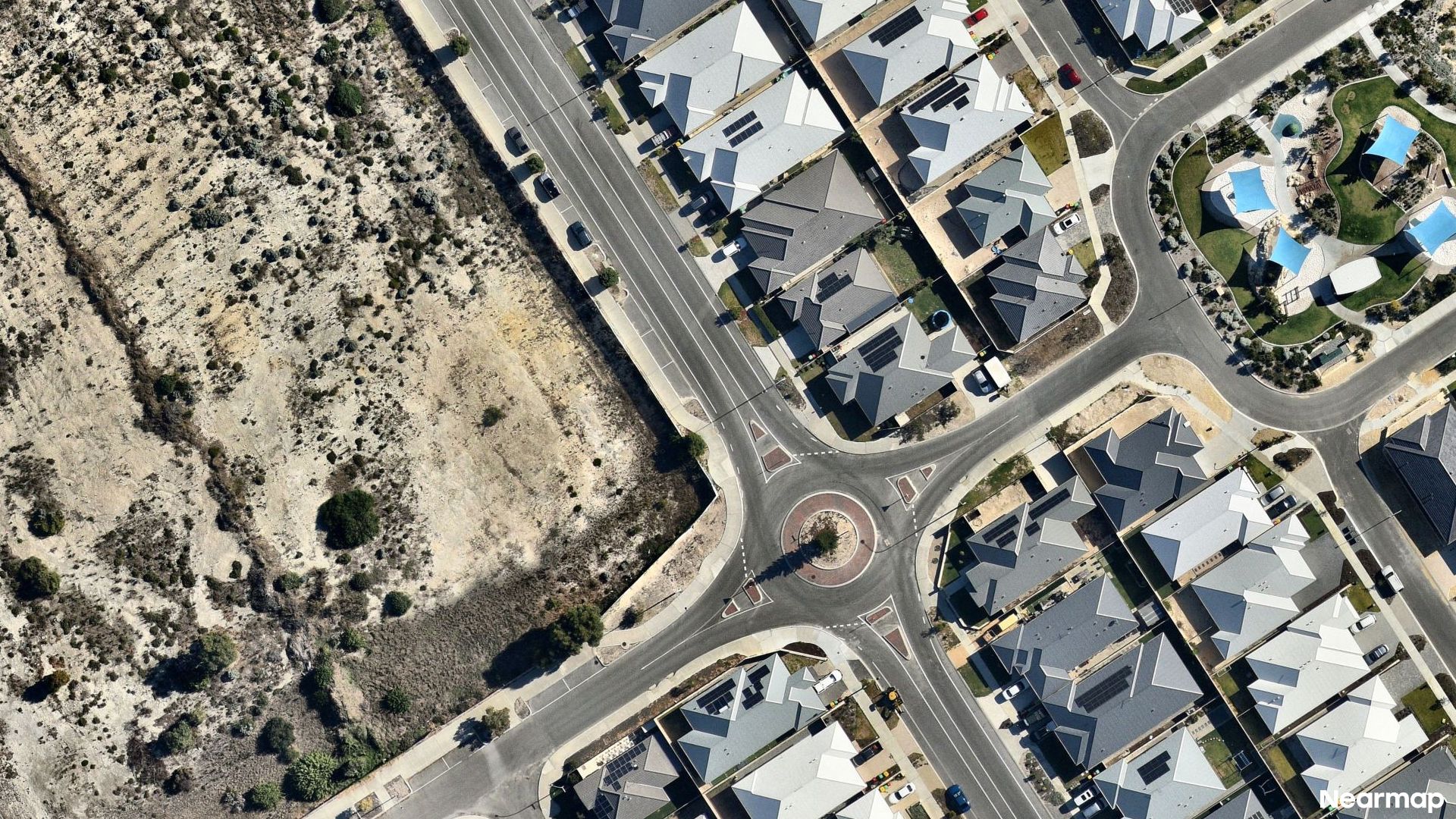 Vertical aerial view