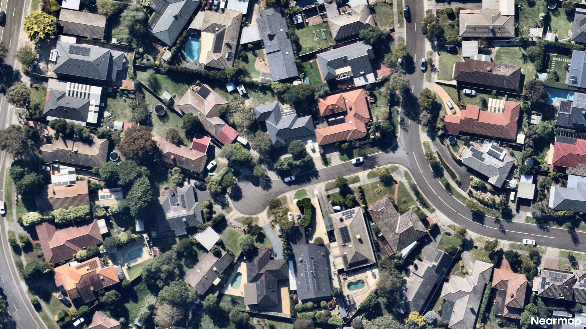 Vertical aerial view