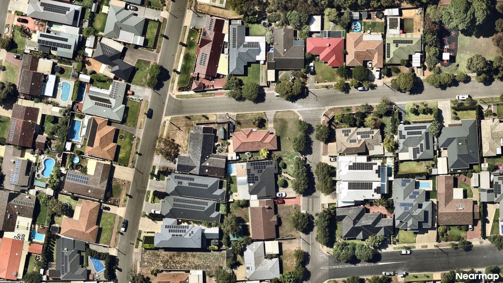 Vertical aerial view