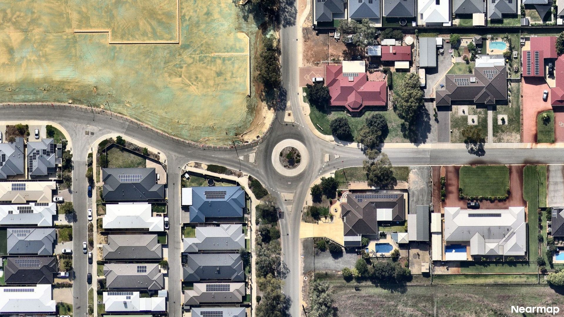 Vertical aerial view