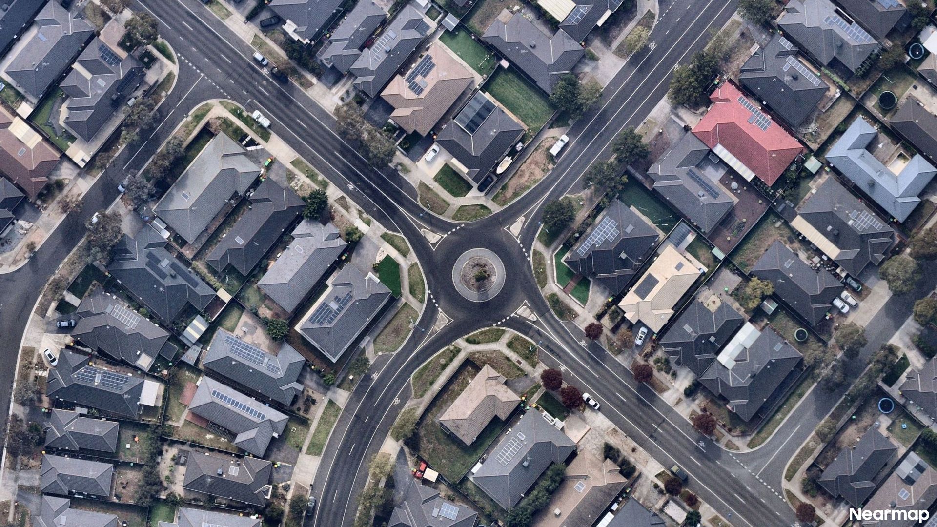 Vertical aerial view